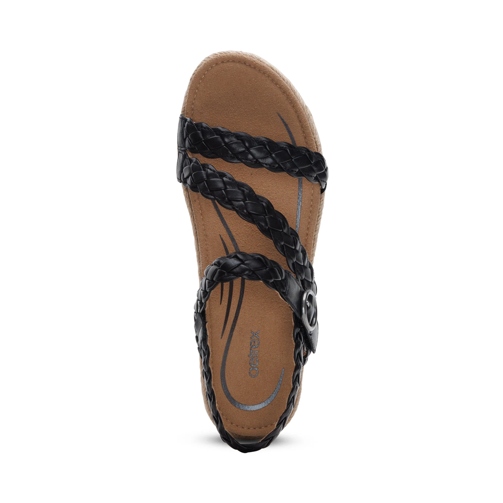 Julia Arch Support Platform Sandal - Black - Image 5
