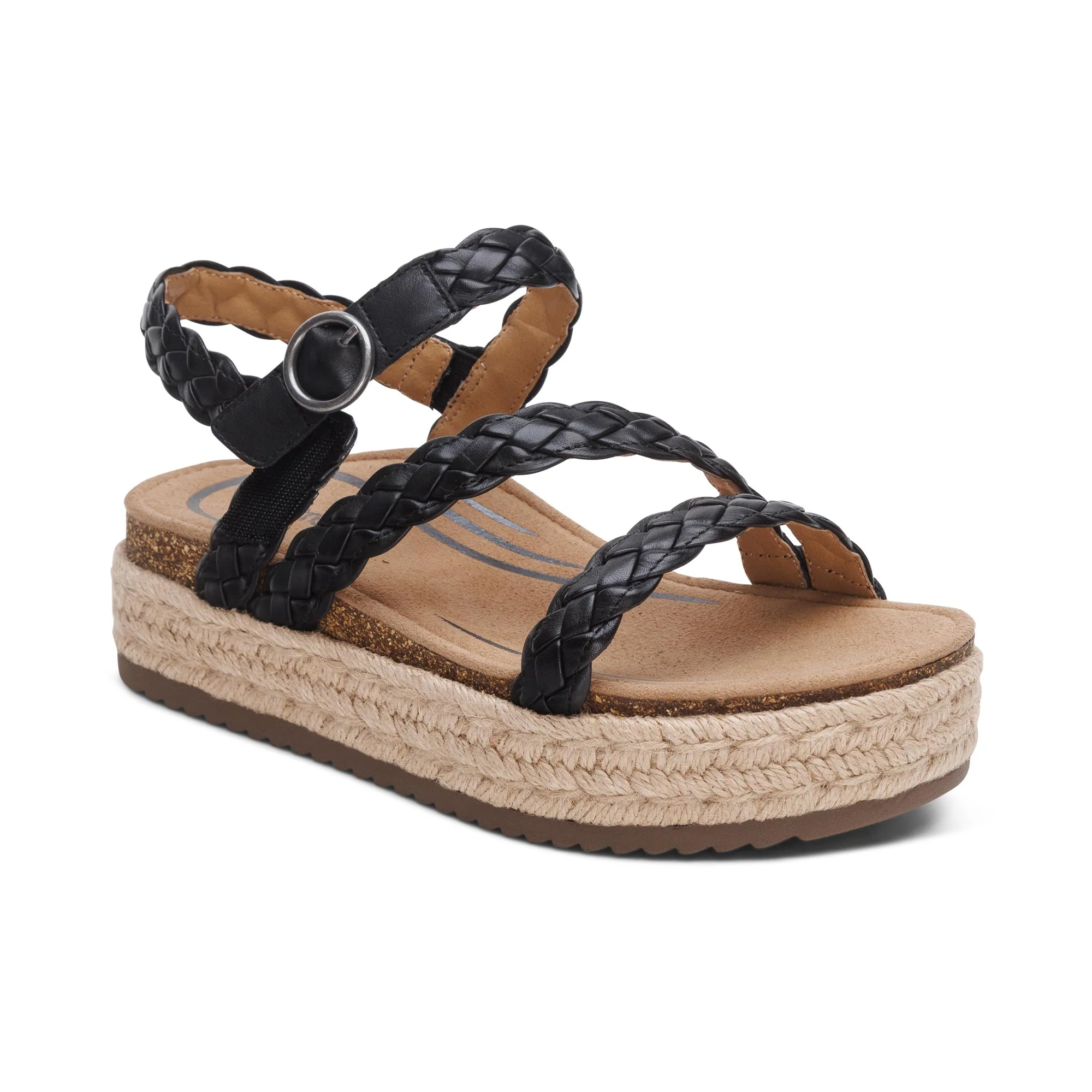 Julia Arch Support Platform Sandal - Black - Image 7