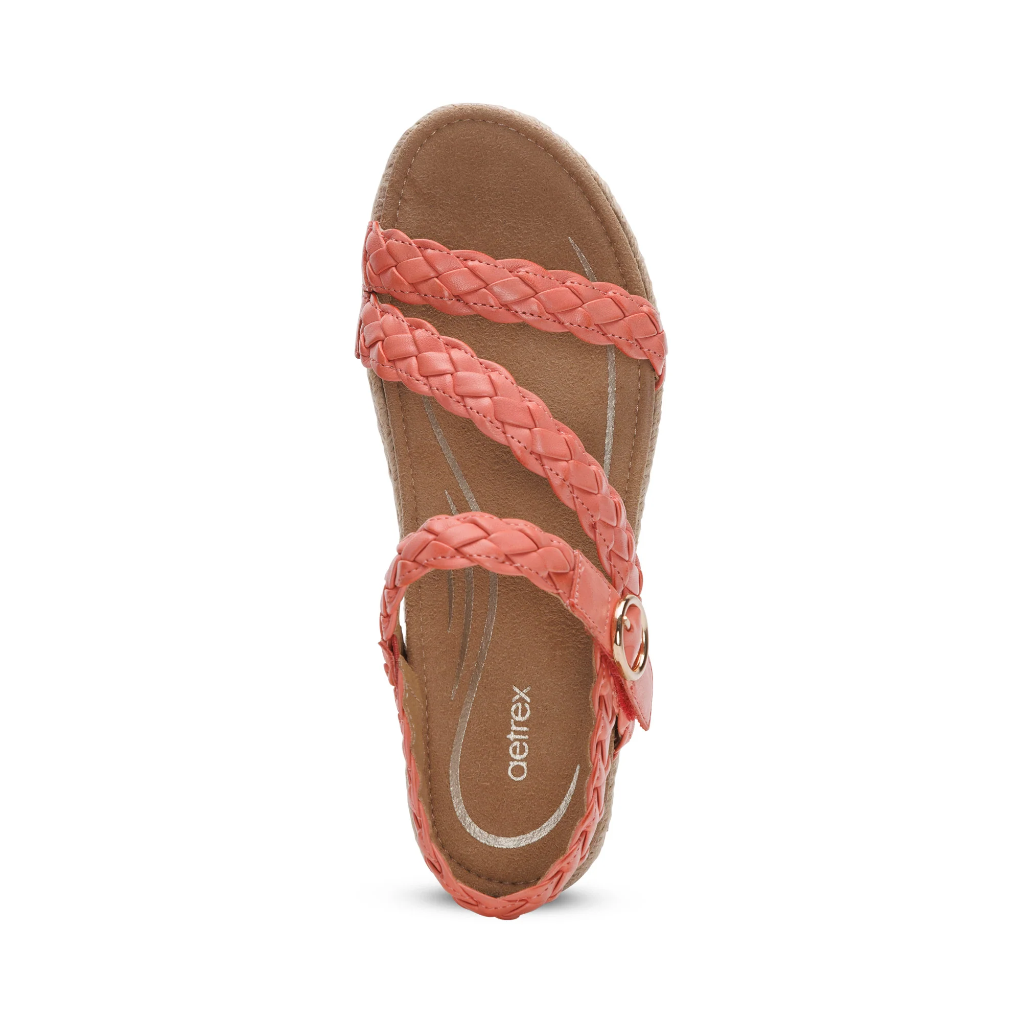 Julia Arch Support Platform Sandal - Coral - Image 5