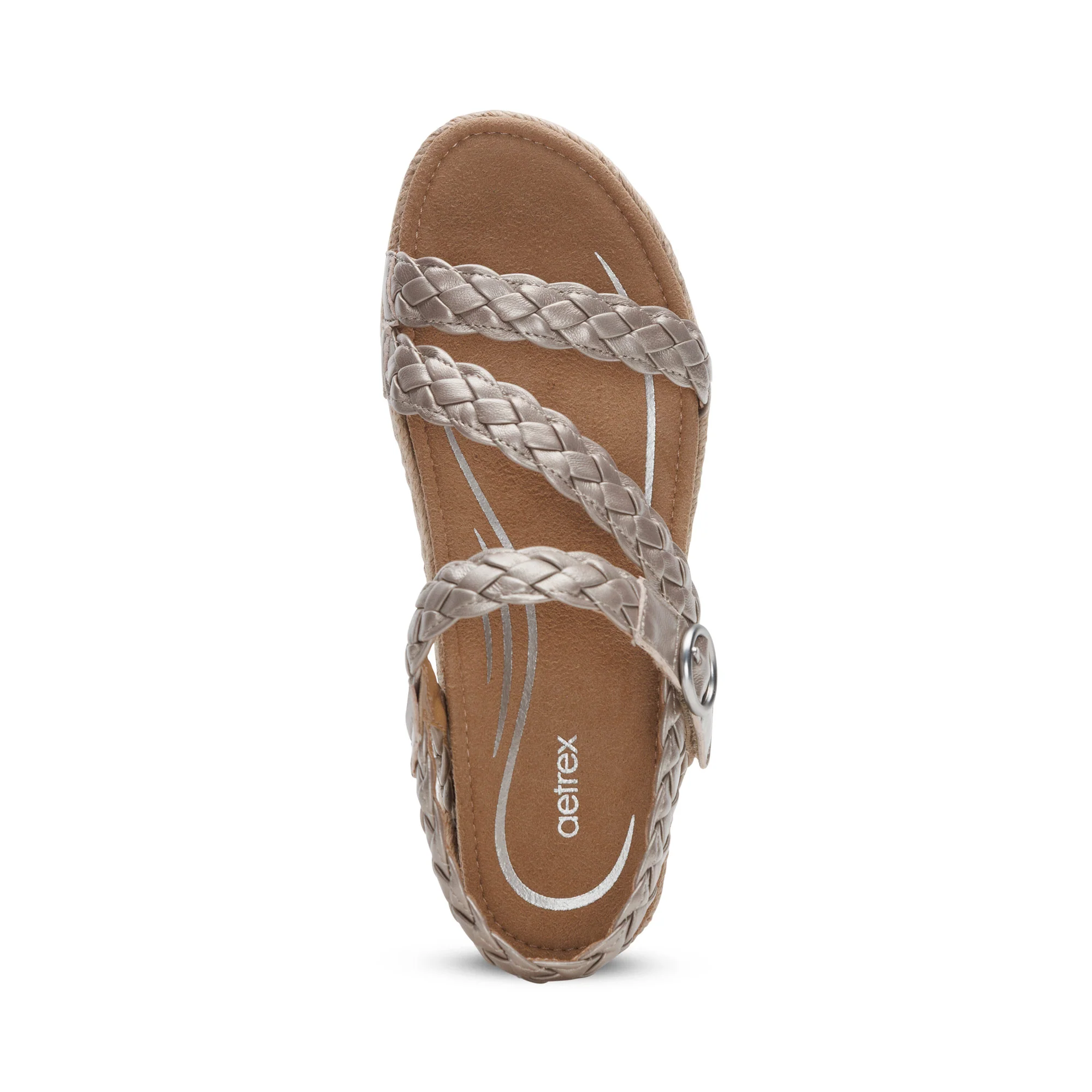 Julia Arch Support Platform Sandal - Platinum - Image 5