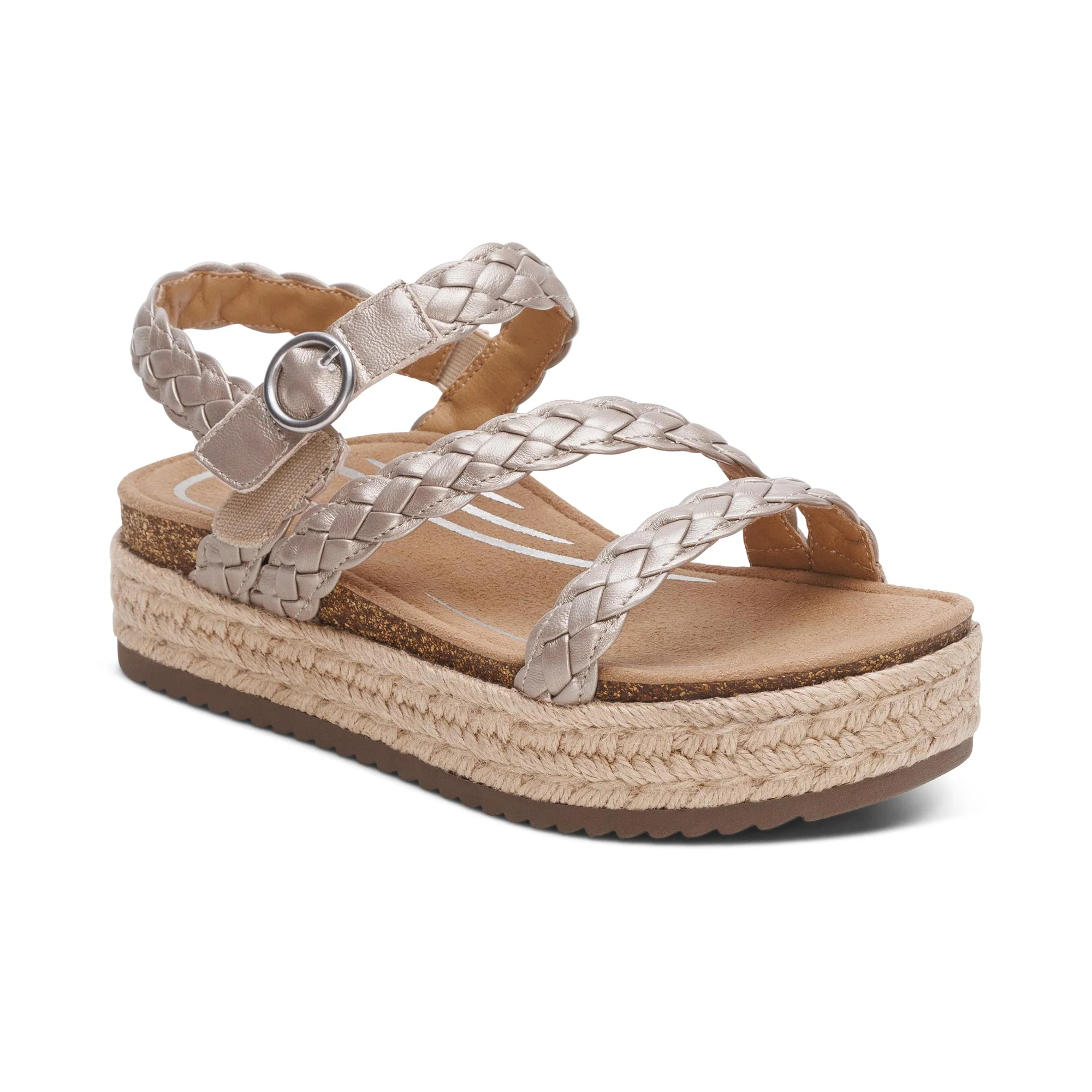 Julia Arch Support Platform Sandal - Platinum - Image 7