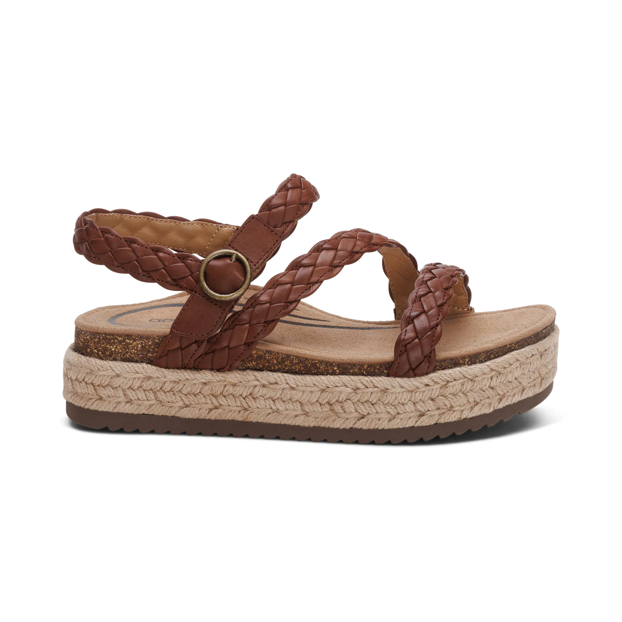 Julia Arch Support Platform Sandal - Walnut - Image 2