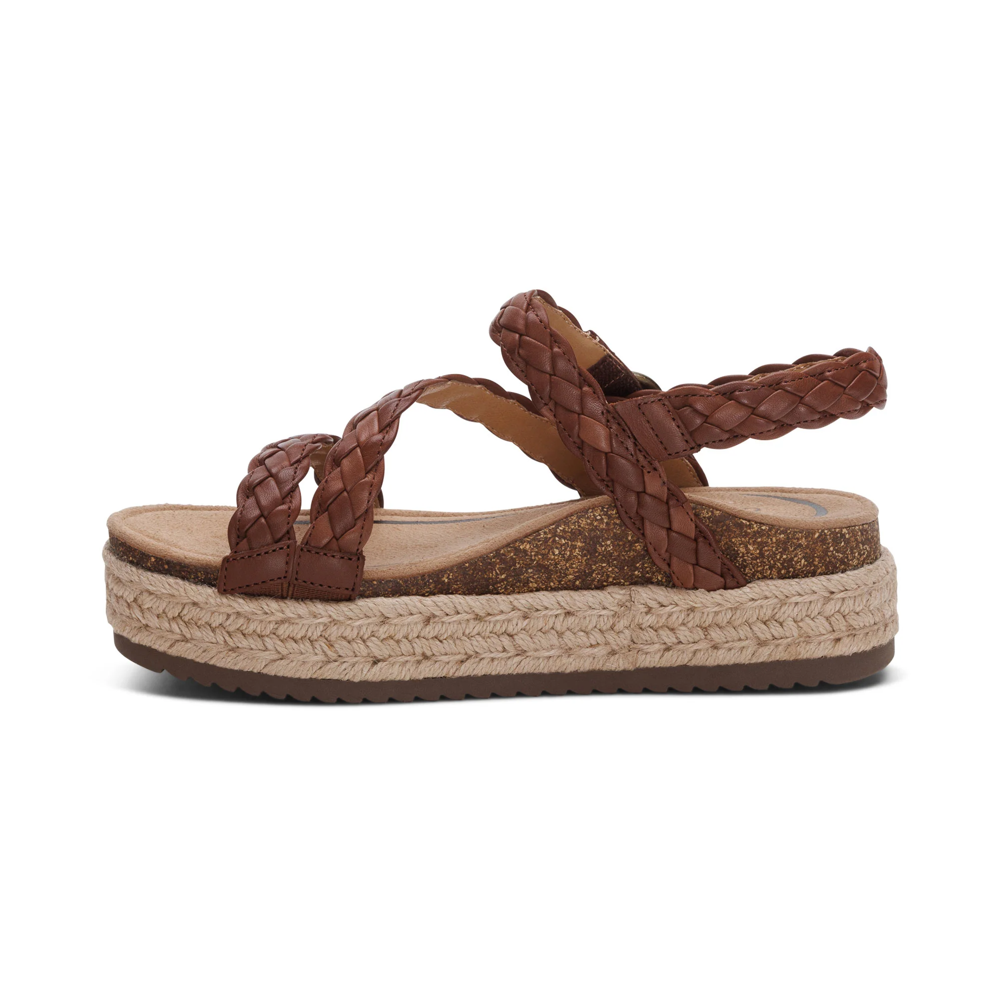 Julia Arch Support Platform Sandal - Walnut - Image 4