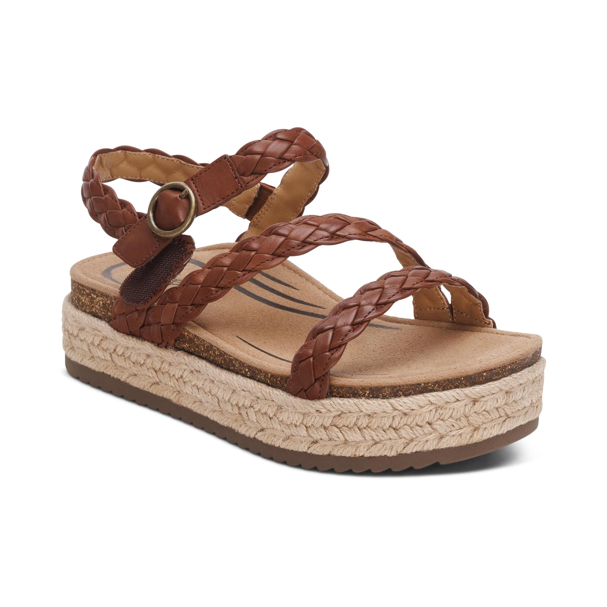 Julia Arch Support Platform Sandal - Walnut - Image 7