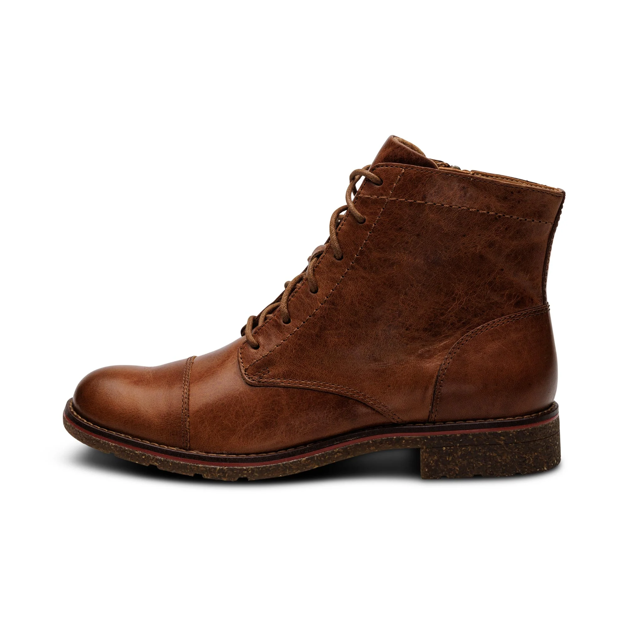 Juliet Lace-Up Boot - Cognac - Image 4
