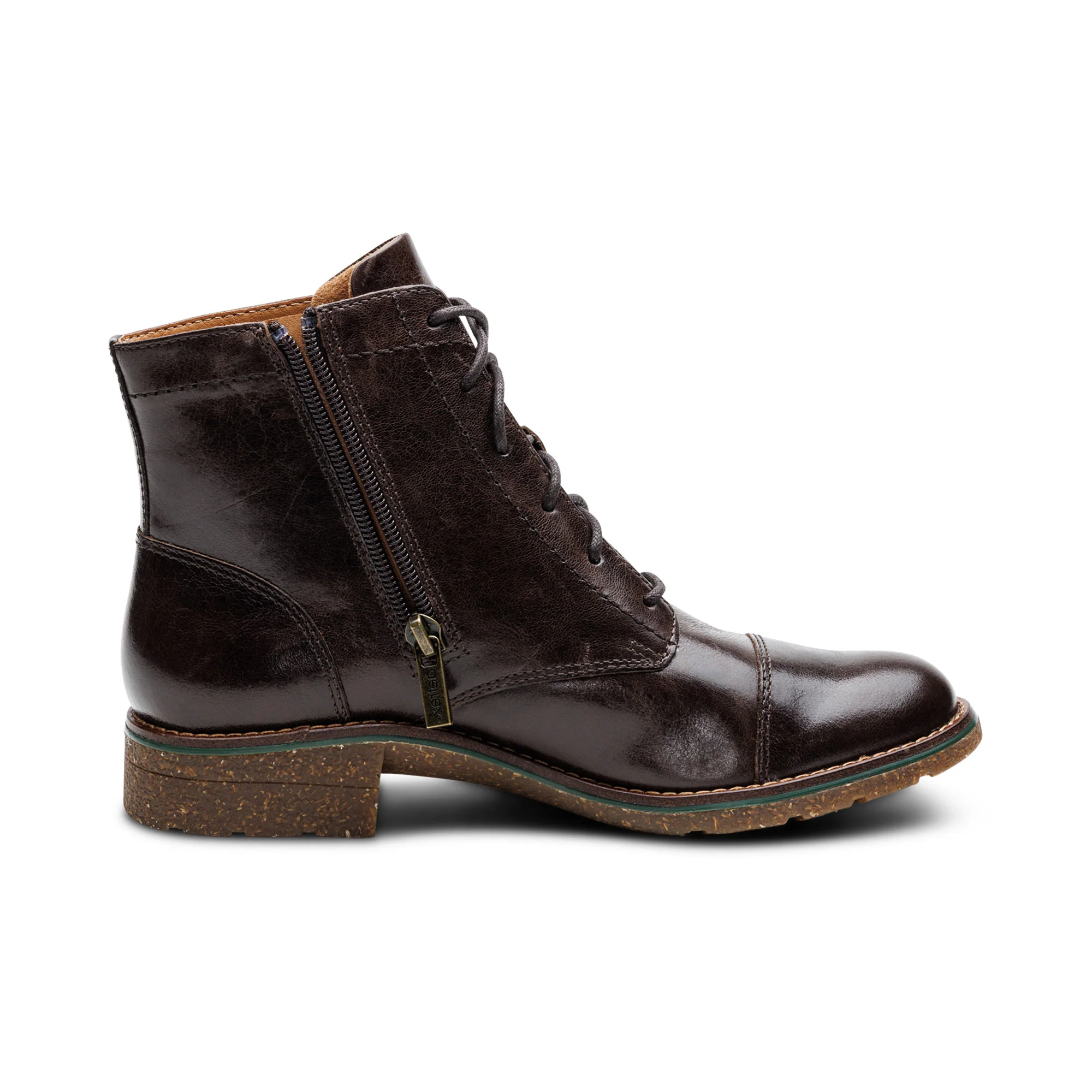 Juliet Lace-Up Boot - Dark Brown - Image 7