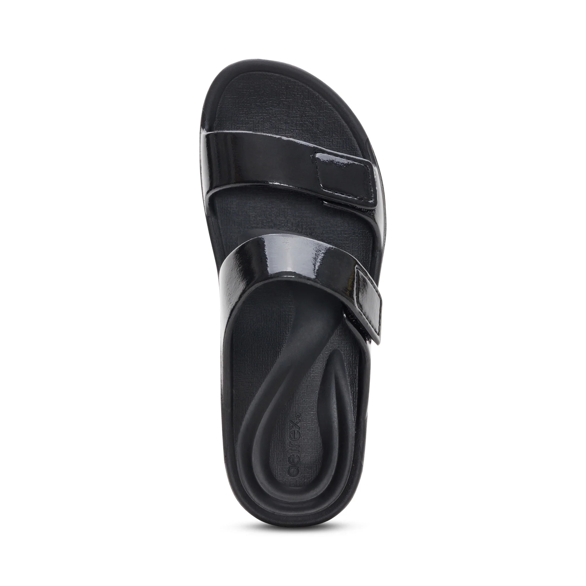 Kaia Two Band Slide - Black Gloss - Image 5