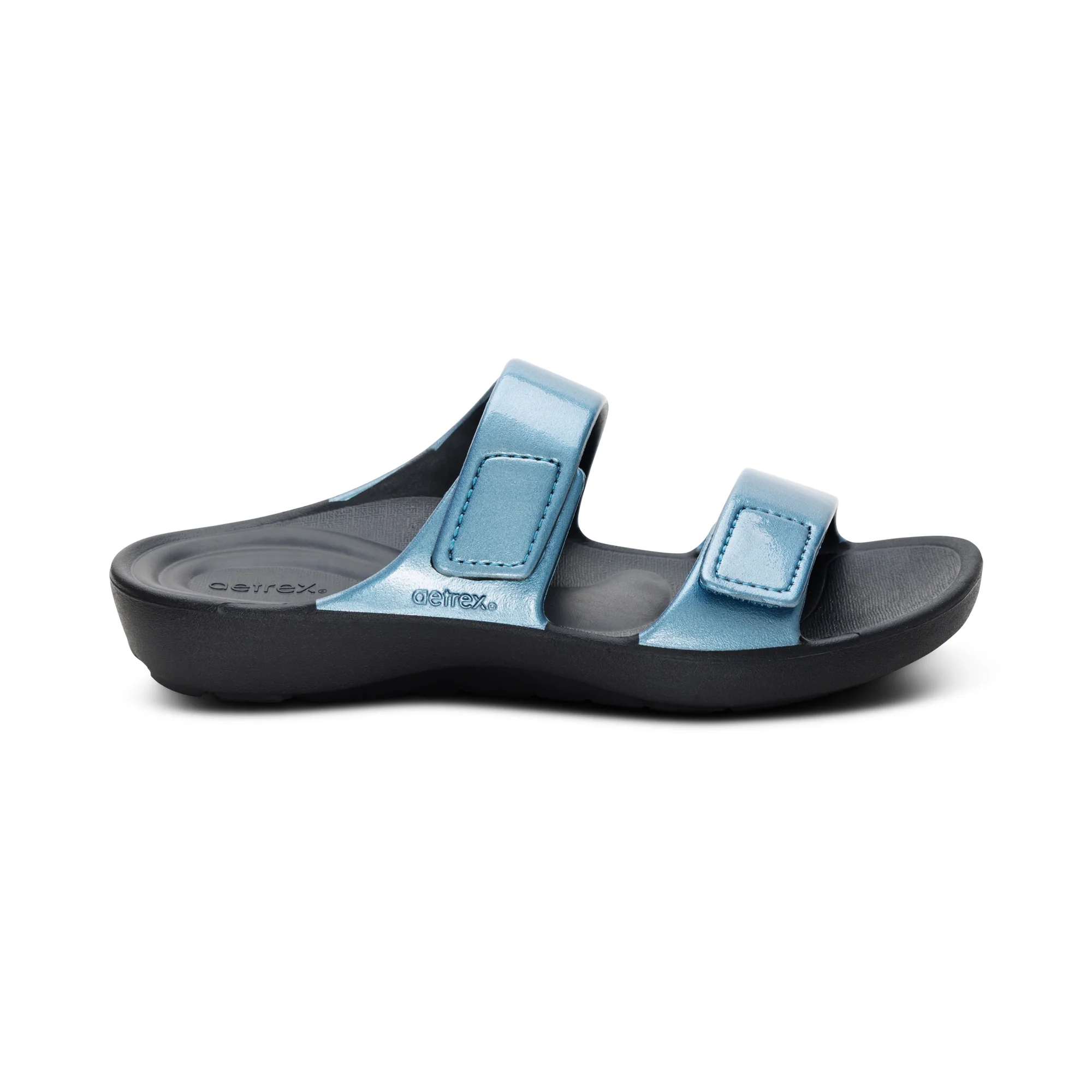 Kaia Two Band Slide - Blue Pearlized - Image 2