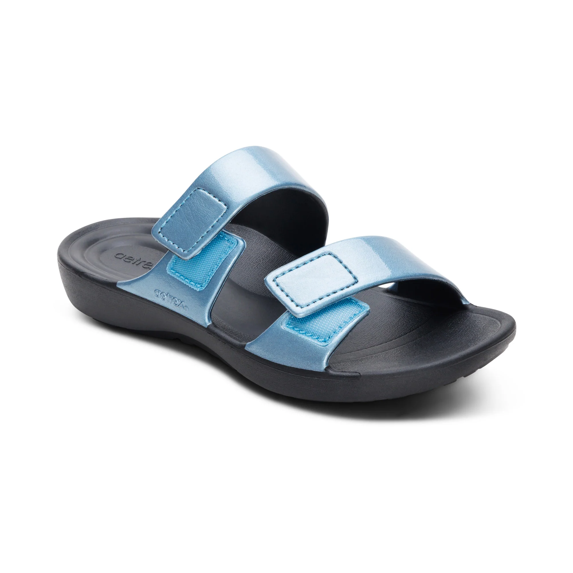 Kaia Two Band Slide - Blue Pearlized - Image 7