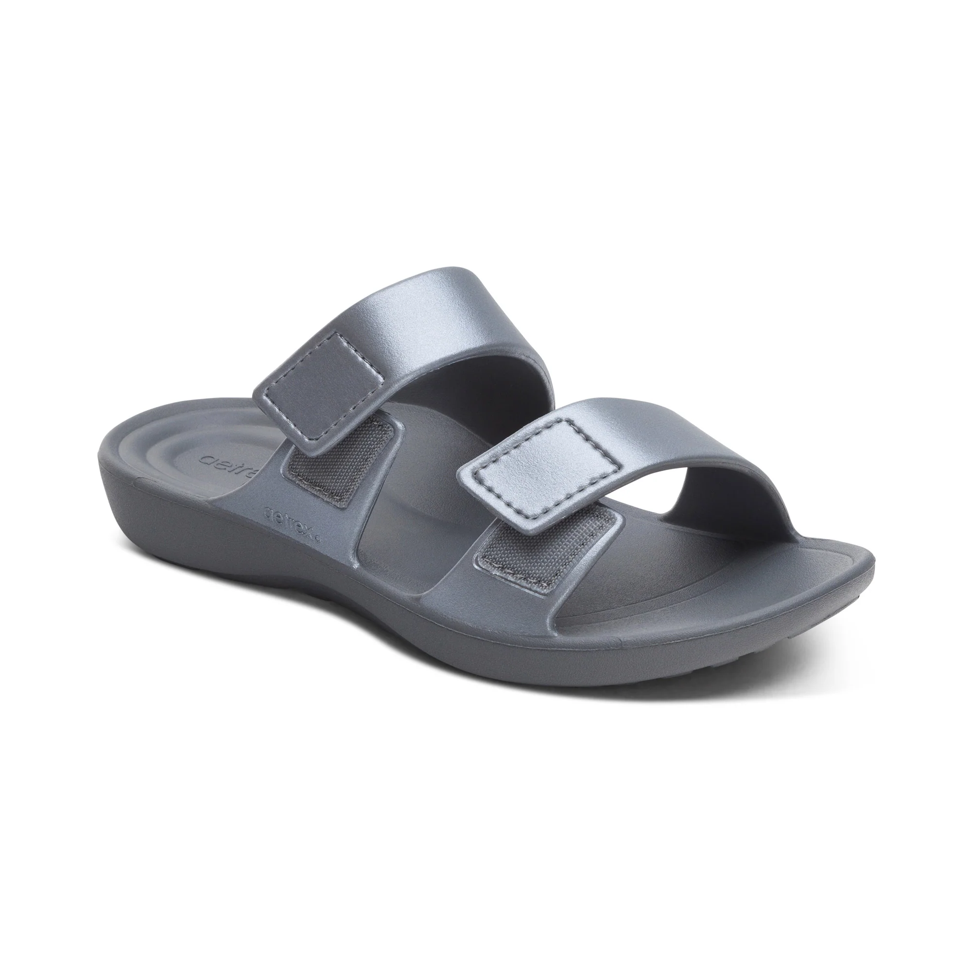 Kaia Two Band Slide - Pewter - Image 7