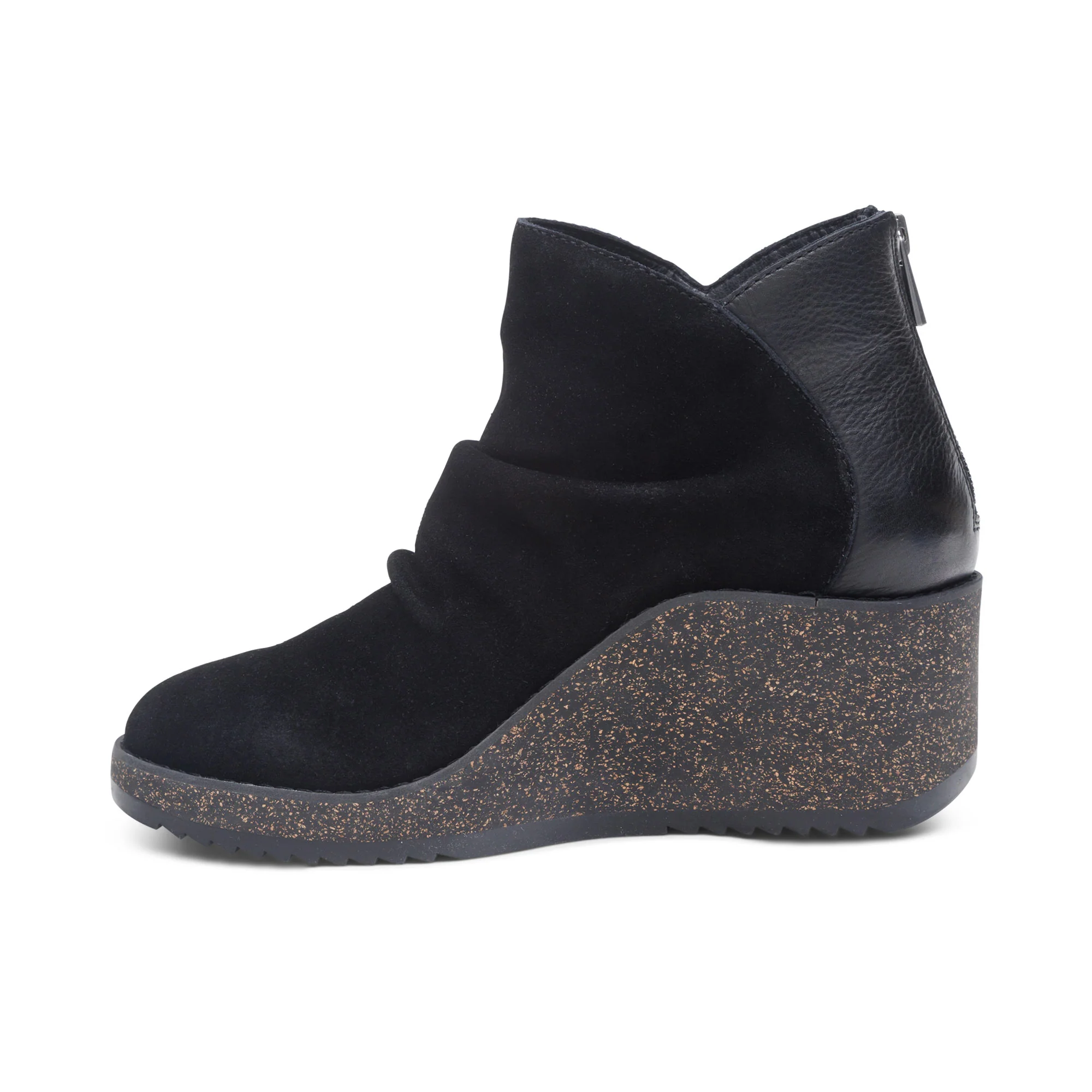 Kara Ankle Wedge Boot - Black - Image 4