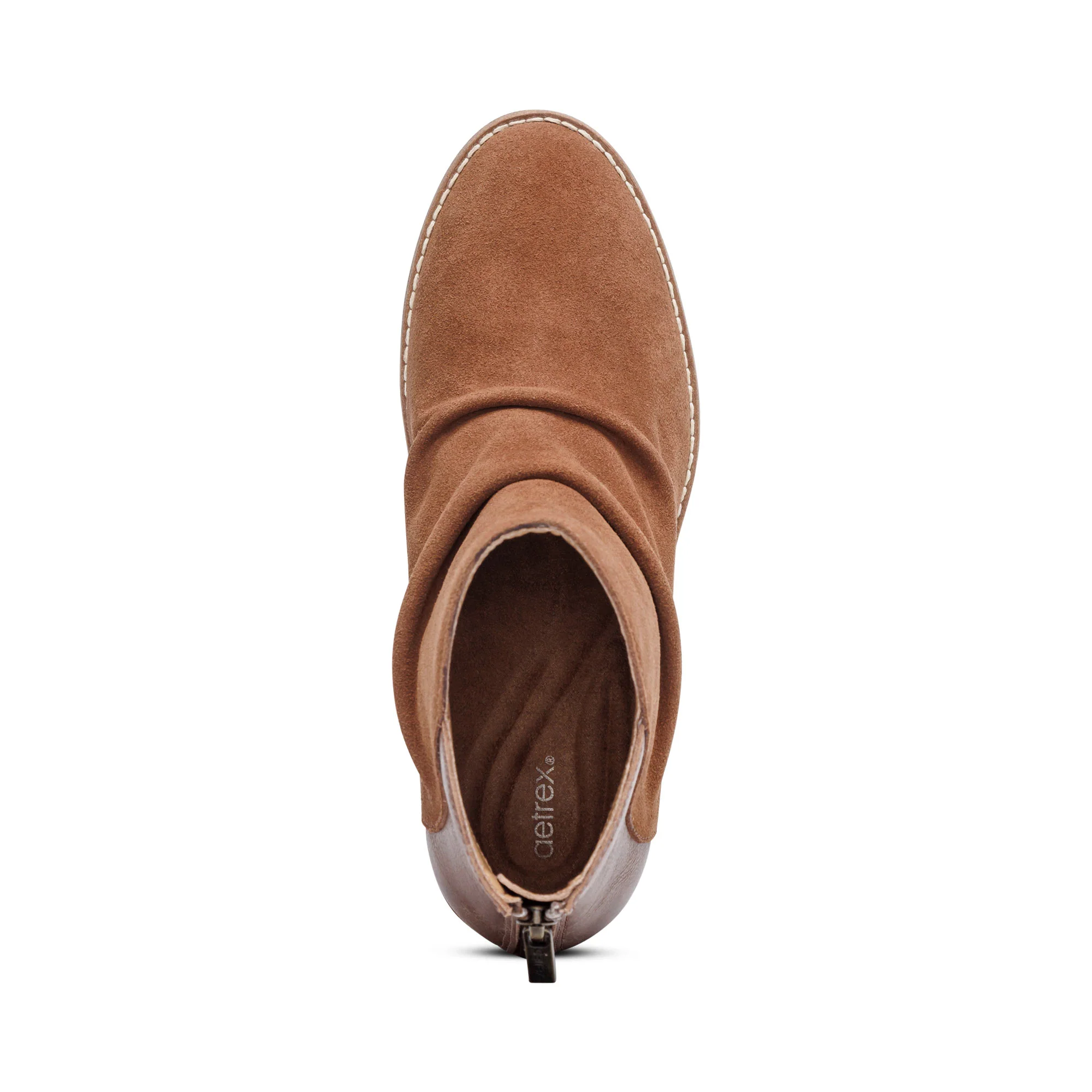 Kara Ankle Wedge Boot - Cognac - Image 5