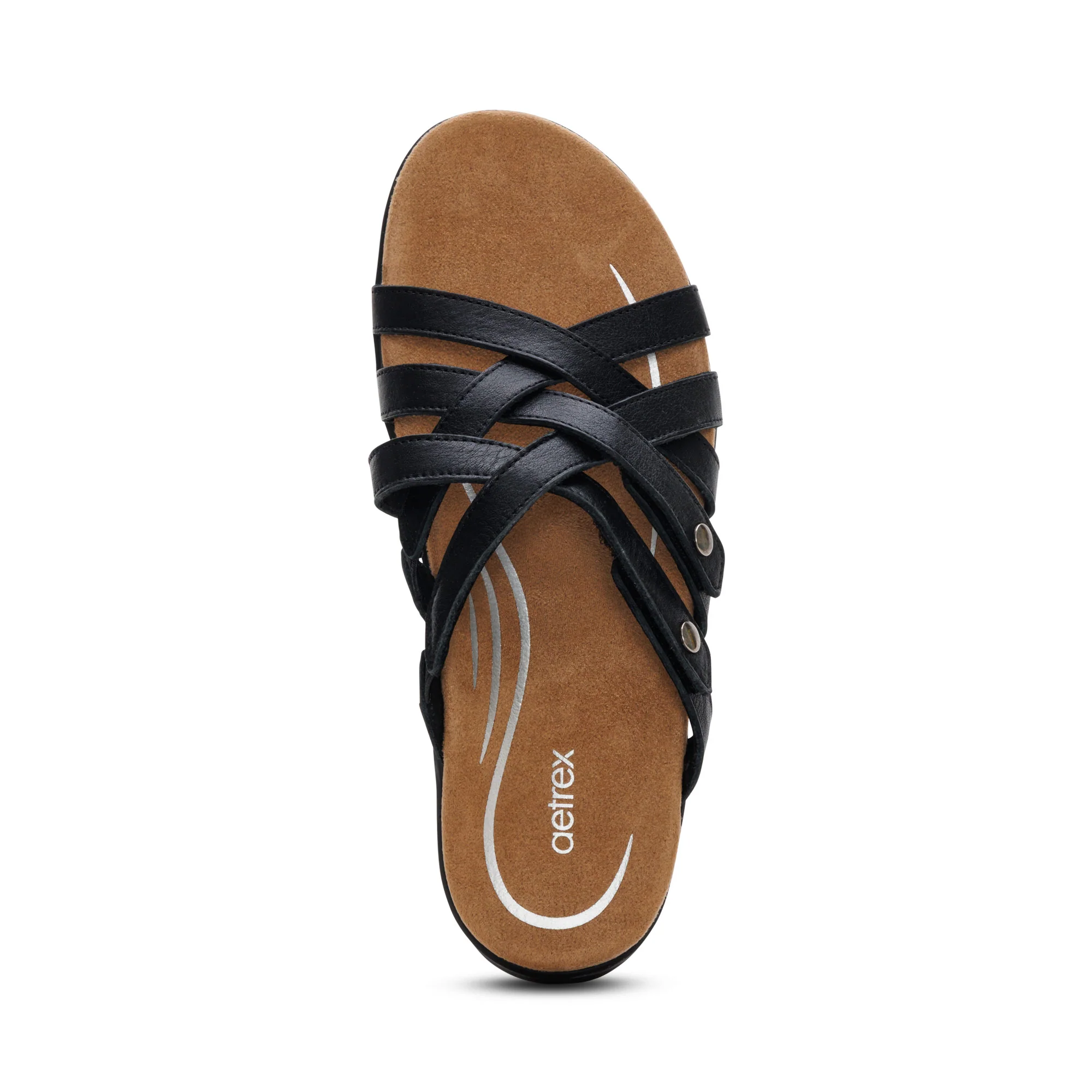 Kasey Adjustable Slide Sandal - Black - Image 5
