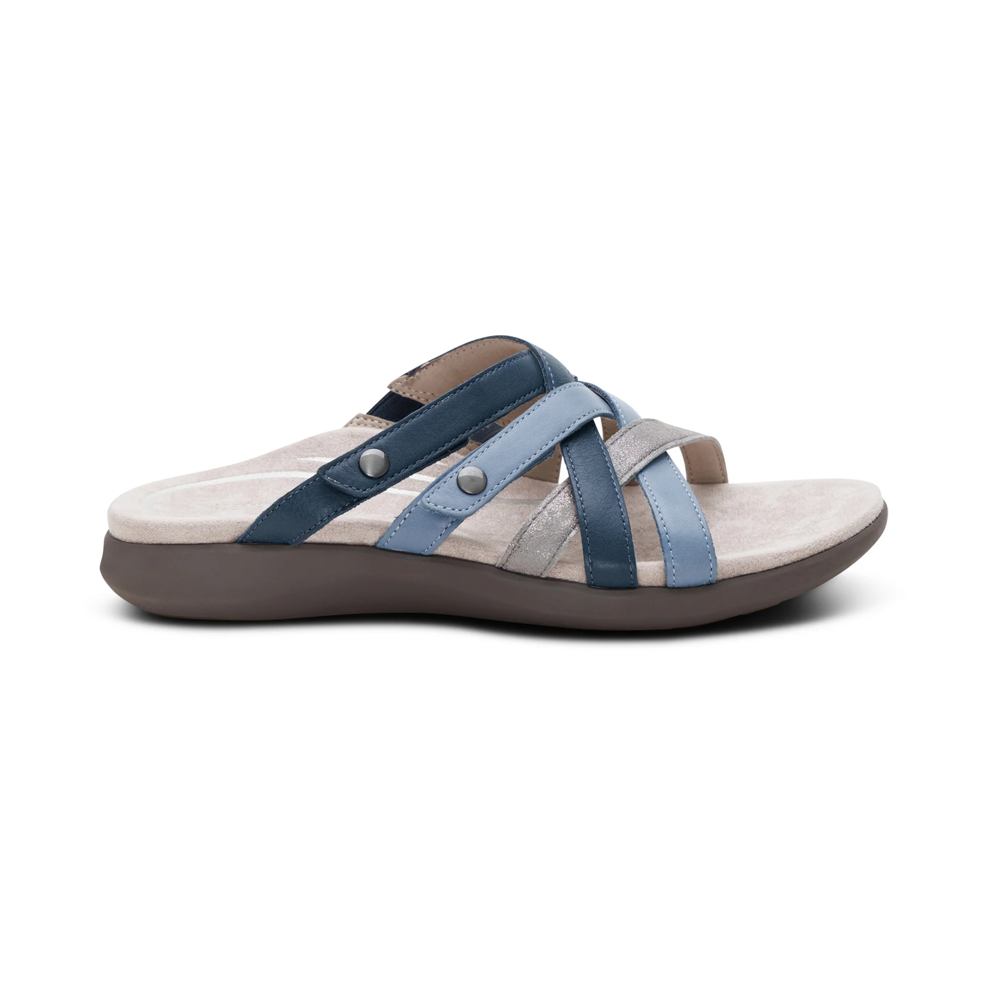 Kasey Adjustable Slide Sandal - Blue Multi - Image 2