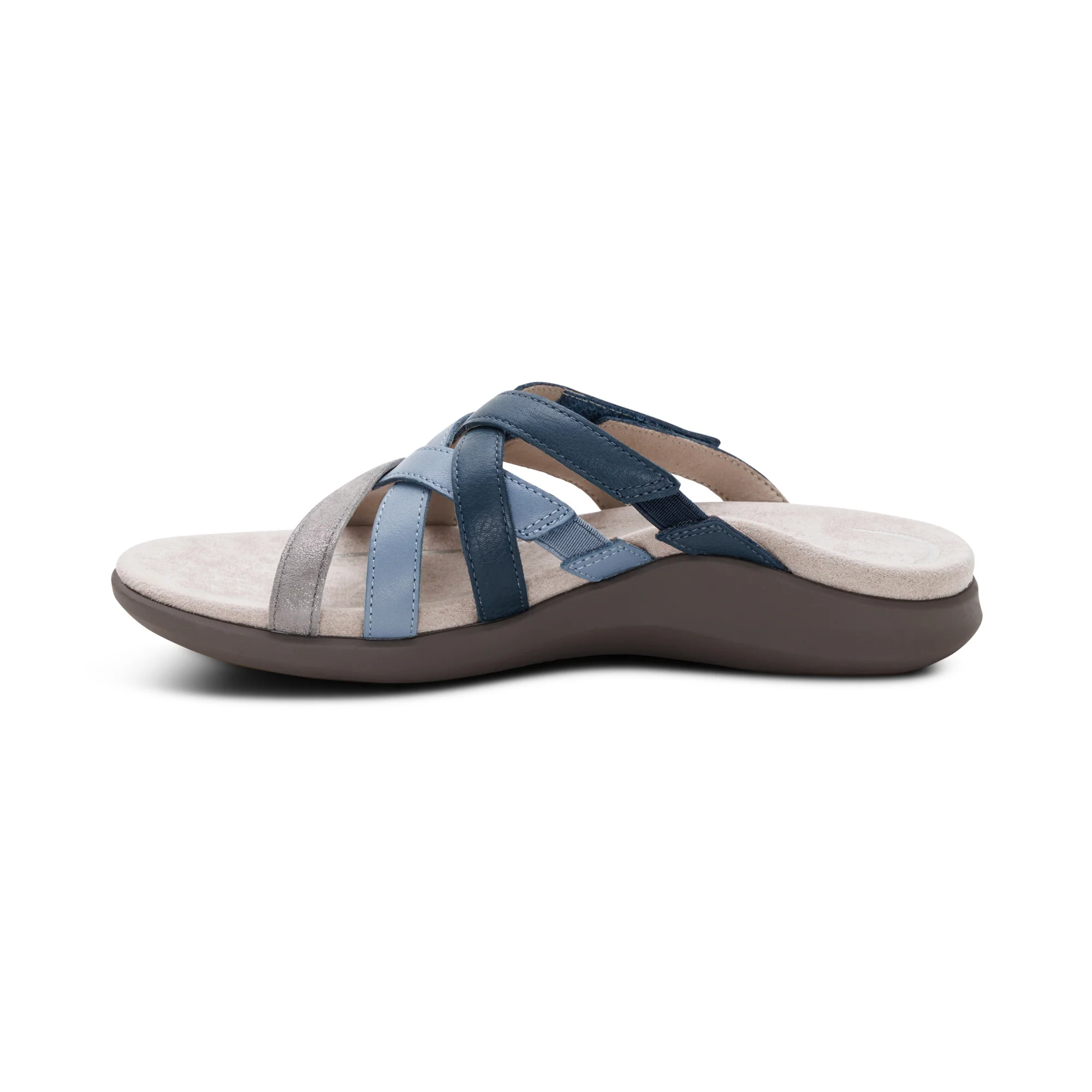 Kasey Adjustable Slide Sandal - Blue Multi - Image 4