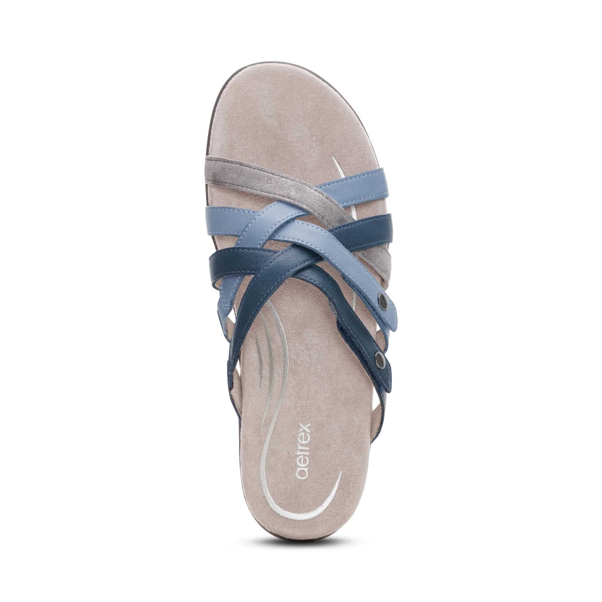 Kasey Adjustable Slide Sandal - Blue Multi - Image 5
