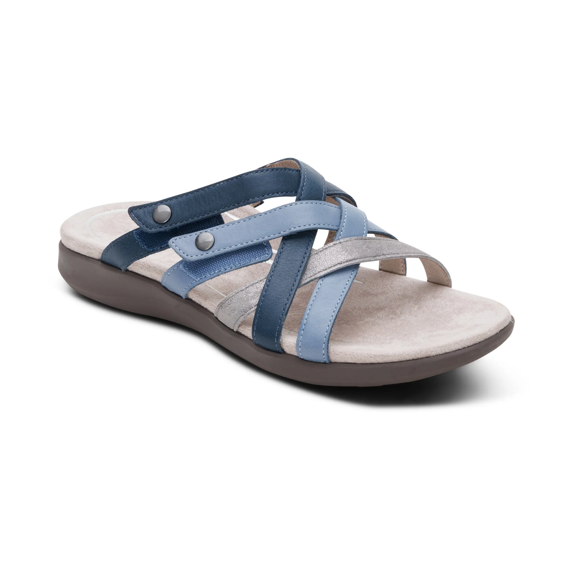 Kasey Adjustable Slide Sandal - Blue Multi - Image 7
