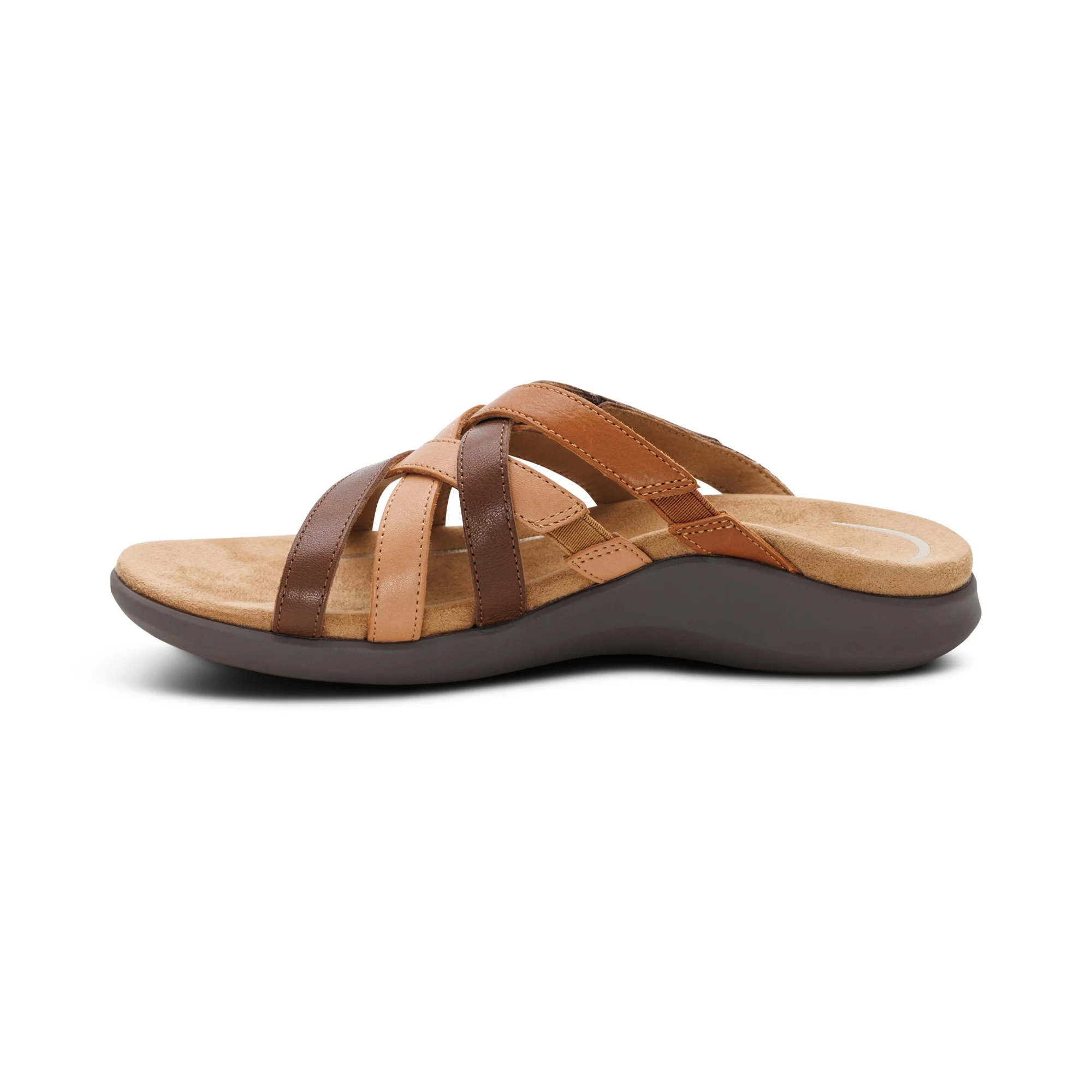 Kasey Adjustable Slide Sandal - Tan Multi - Image 4