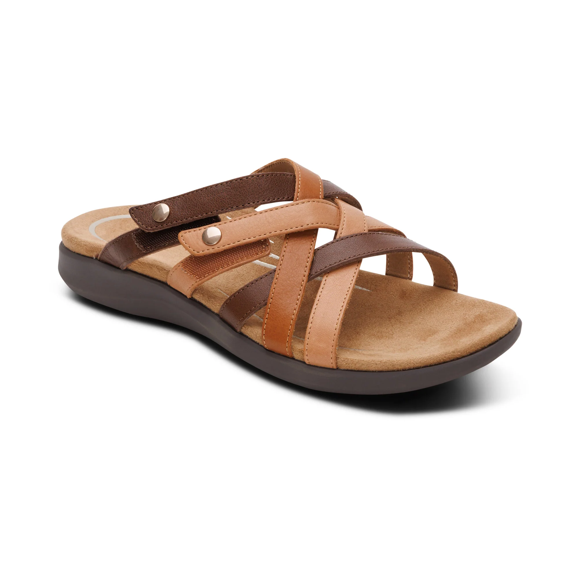 Kasey Adjustable Slide Sandal - Tan Multi - Image 7