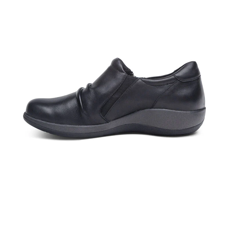 Katie Side Zip Slip-On - Black - Image 4