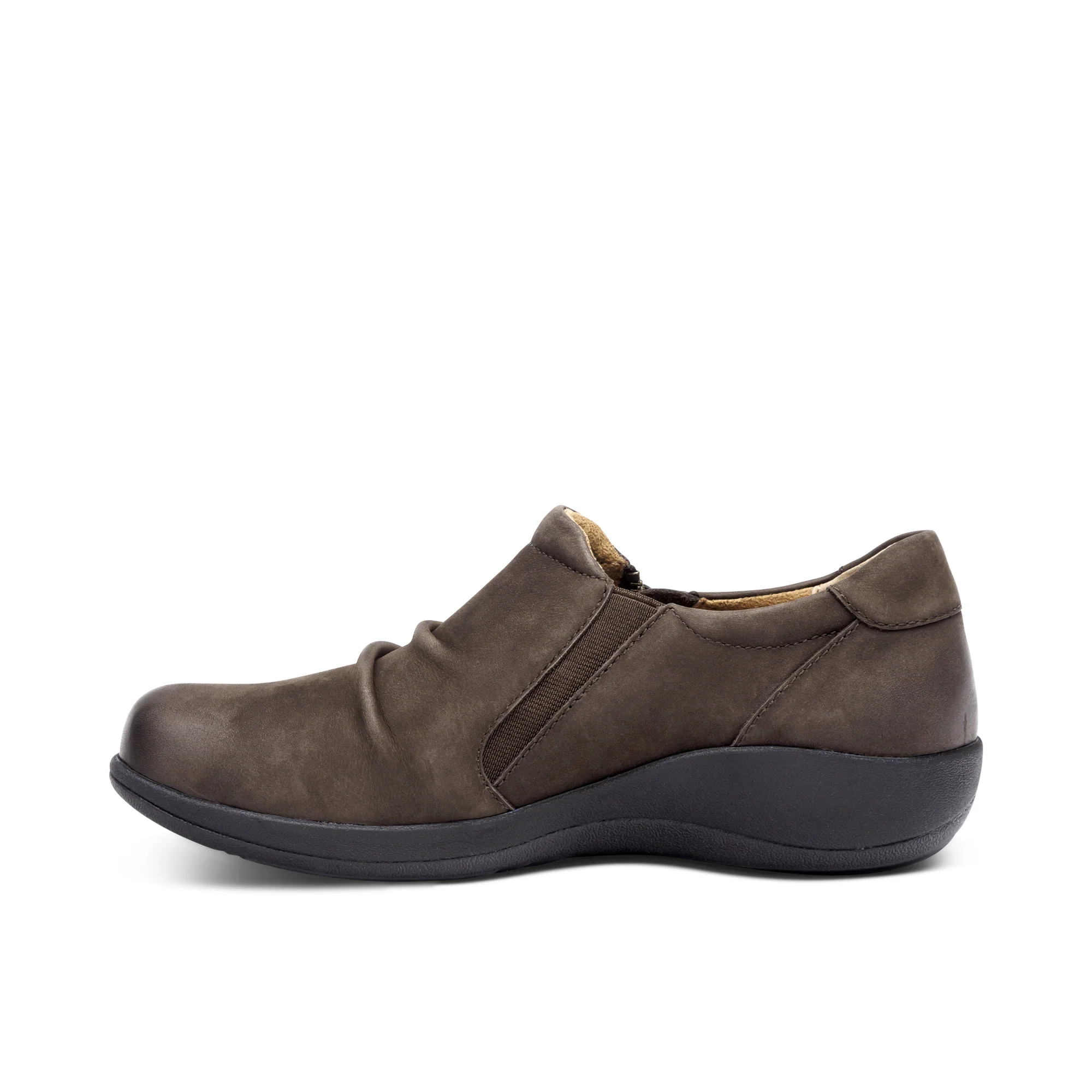 Katie Side Zip Slip-On - Dark Earth - Image 4
