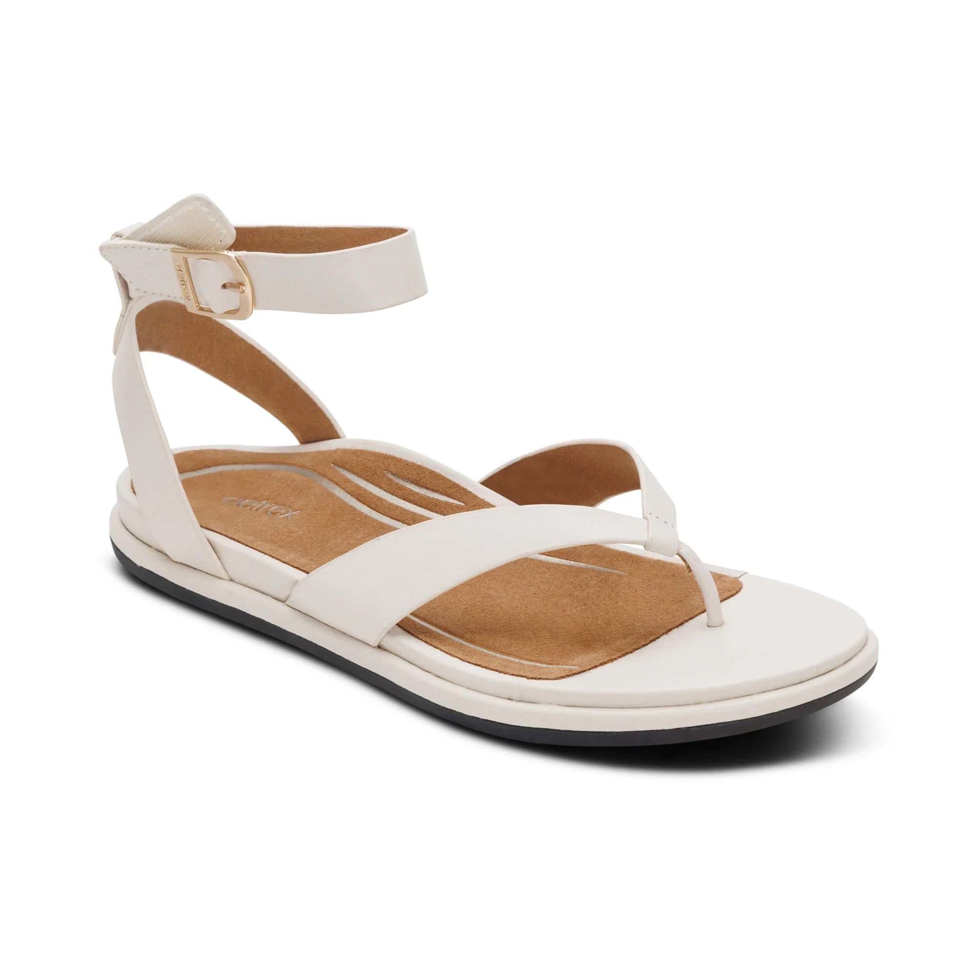 Kendall Arch Support Thong Sandal - Off White - Image 7