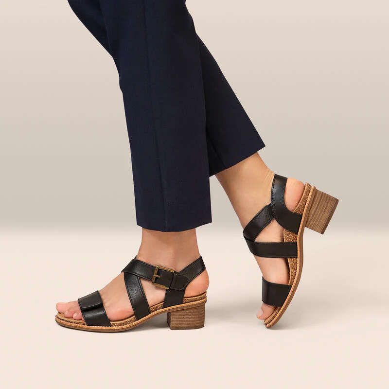 Kristin Arch Support Block Heel - Black - Image 8