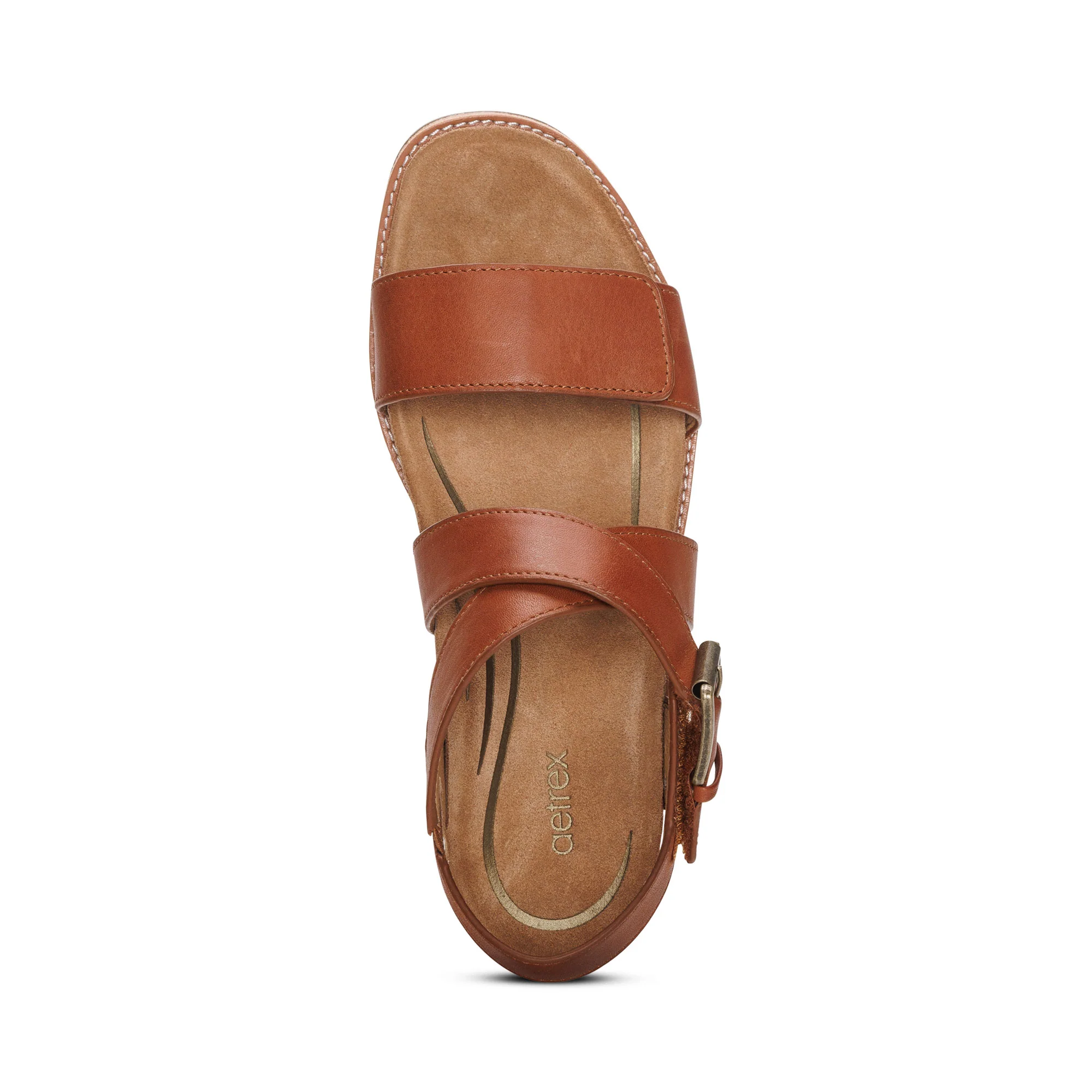Kristin Arch Support Block Heel - Cognac - Image 5
