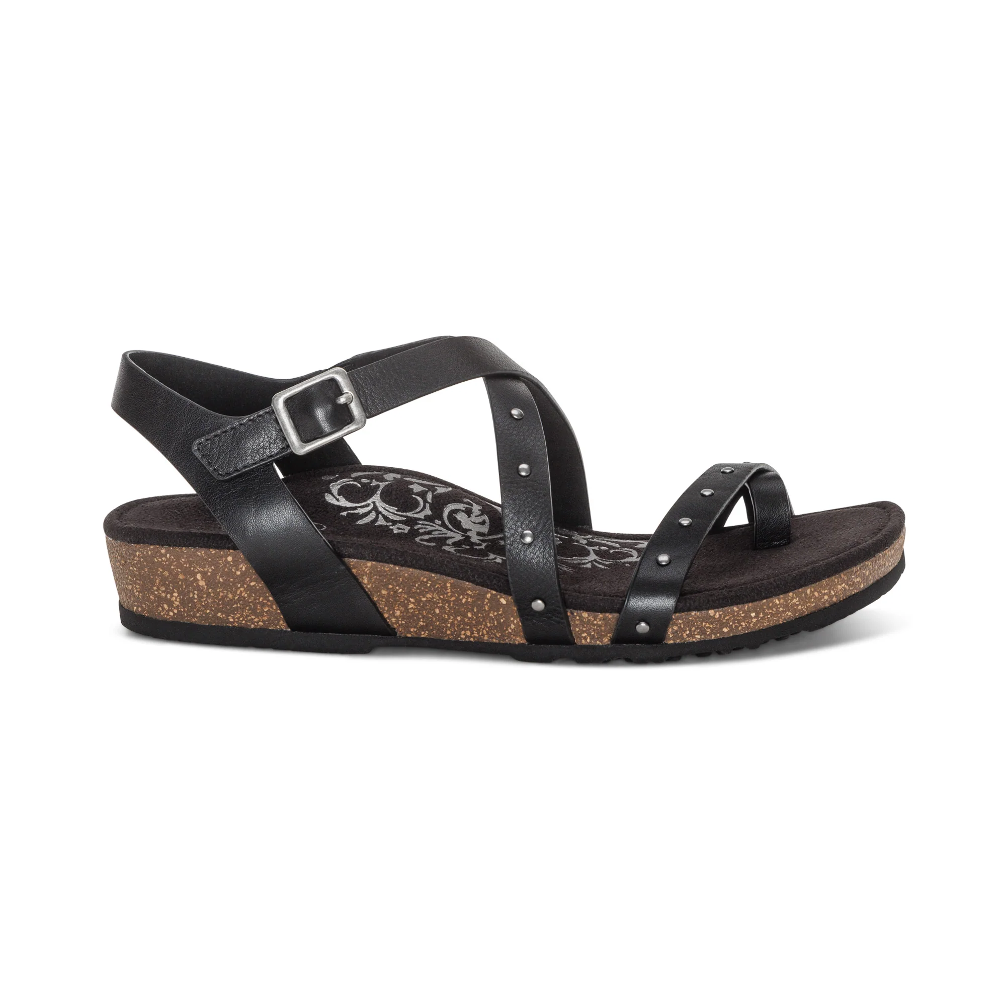 Lauren Quarter Strap Sandal - Black - Image 2