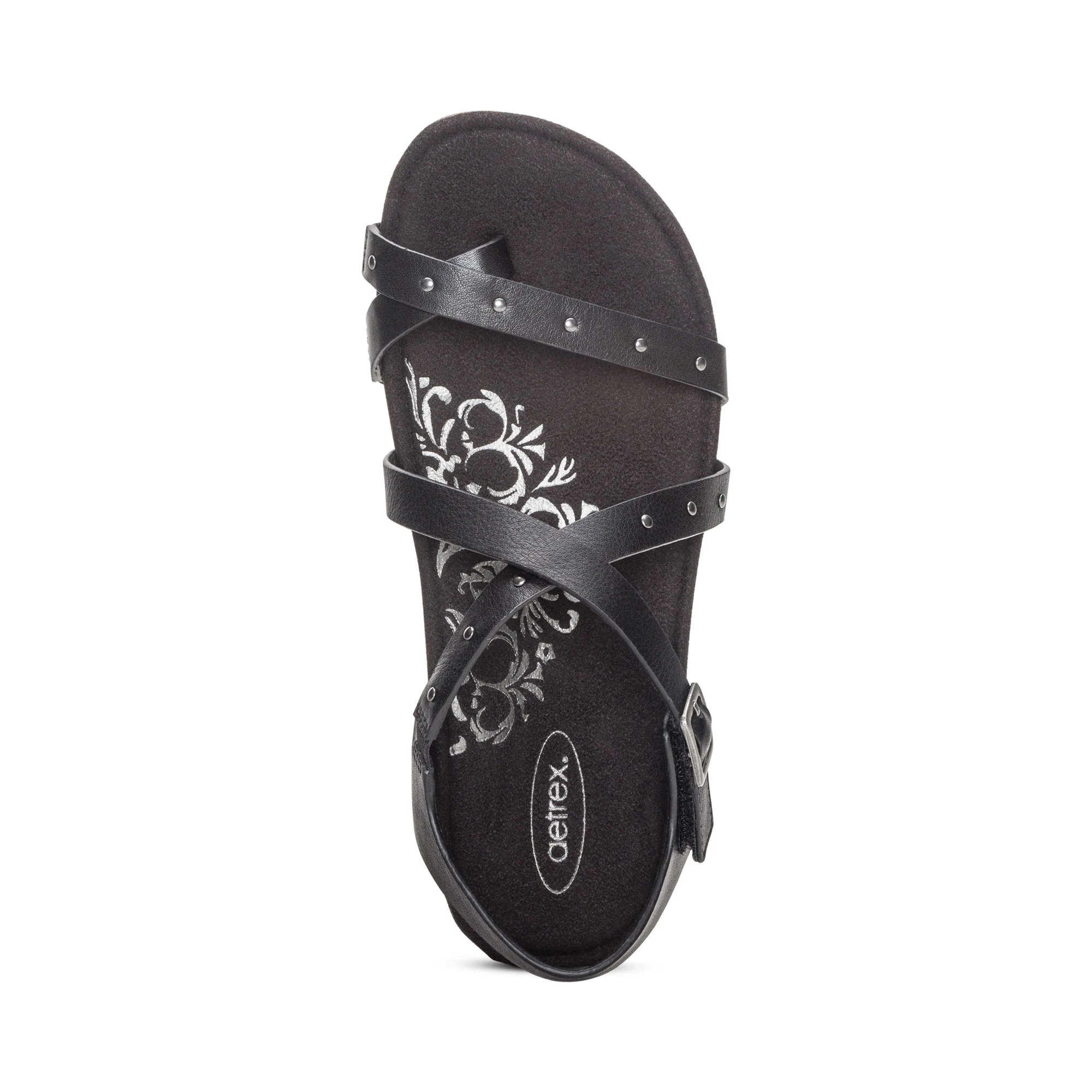 Lauren Quarter Strap Sandal - Black - Image 5