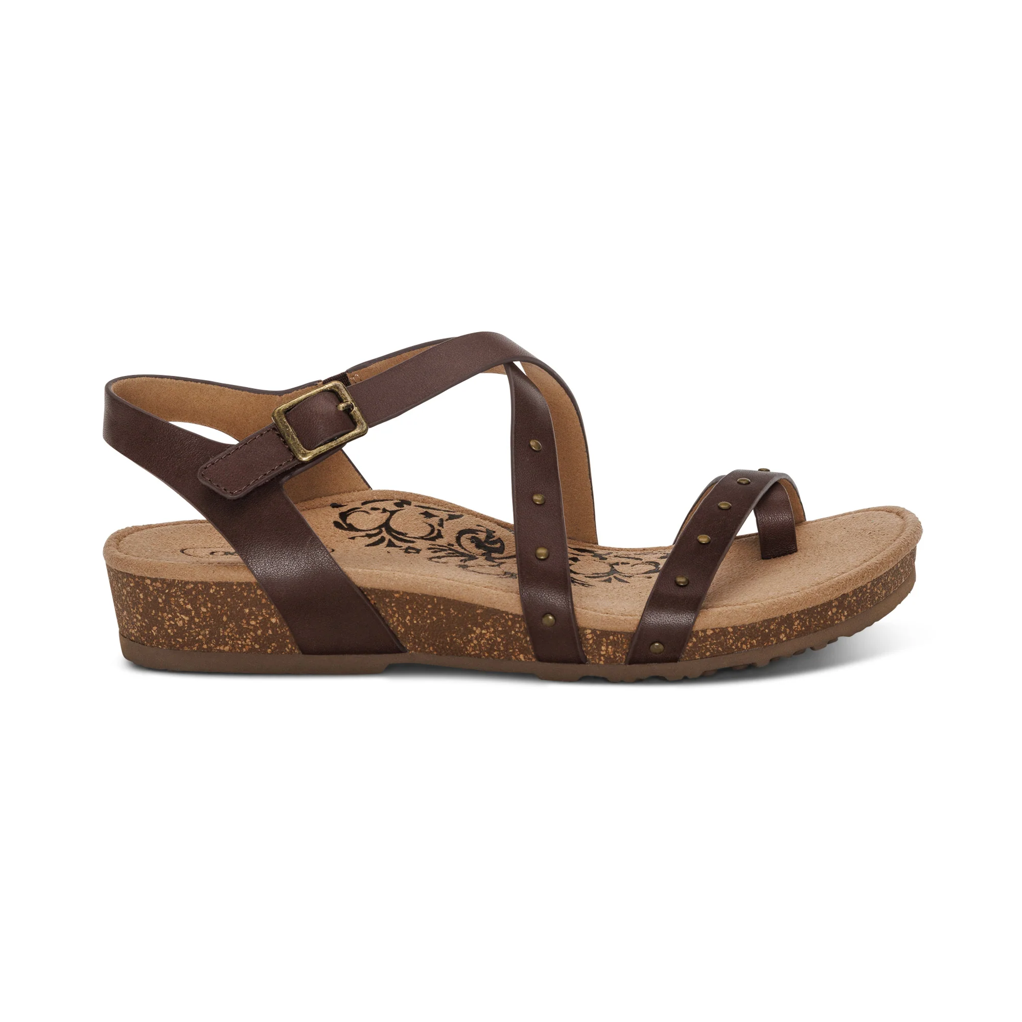 Lauren Quarter Strap Sandal - Coffee - Image 2