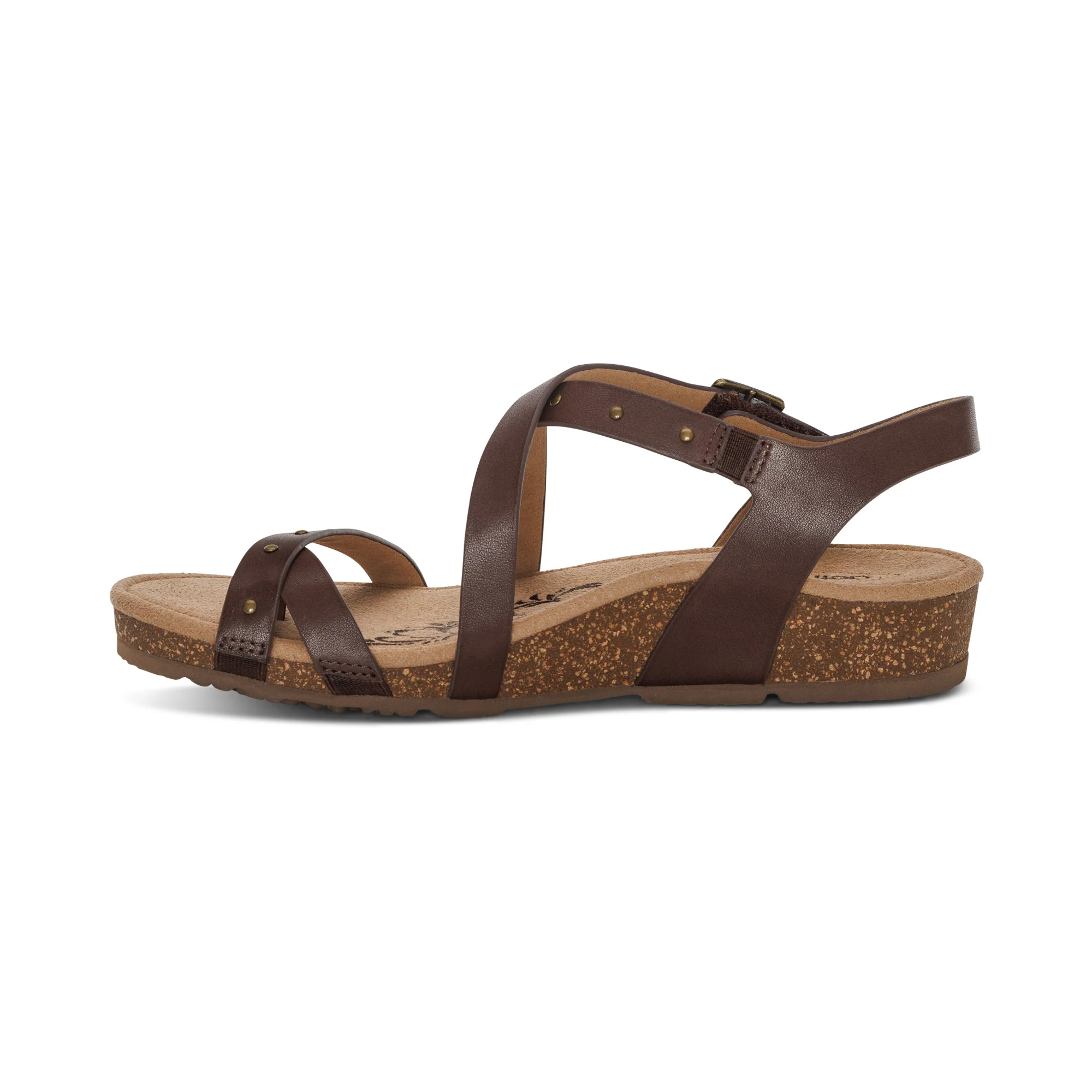 Lauren Quarter Strap Sandal - Coffee - Image 4