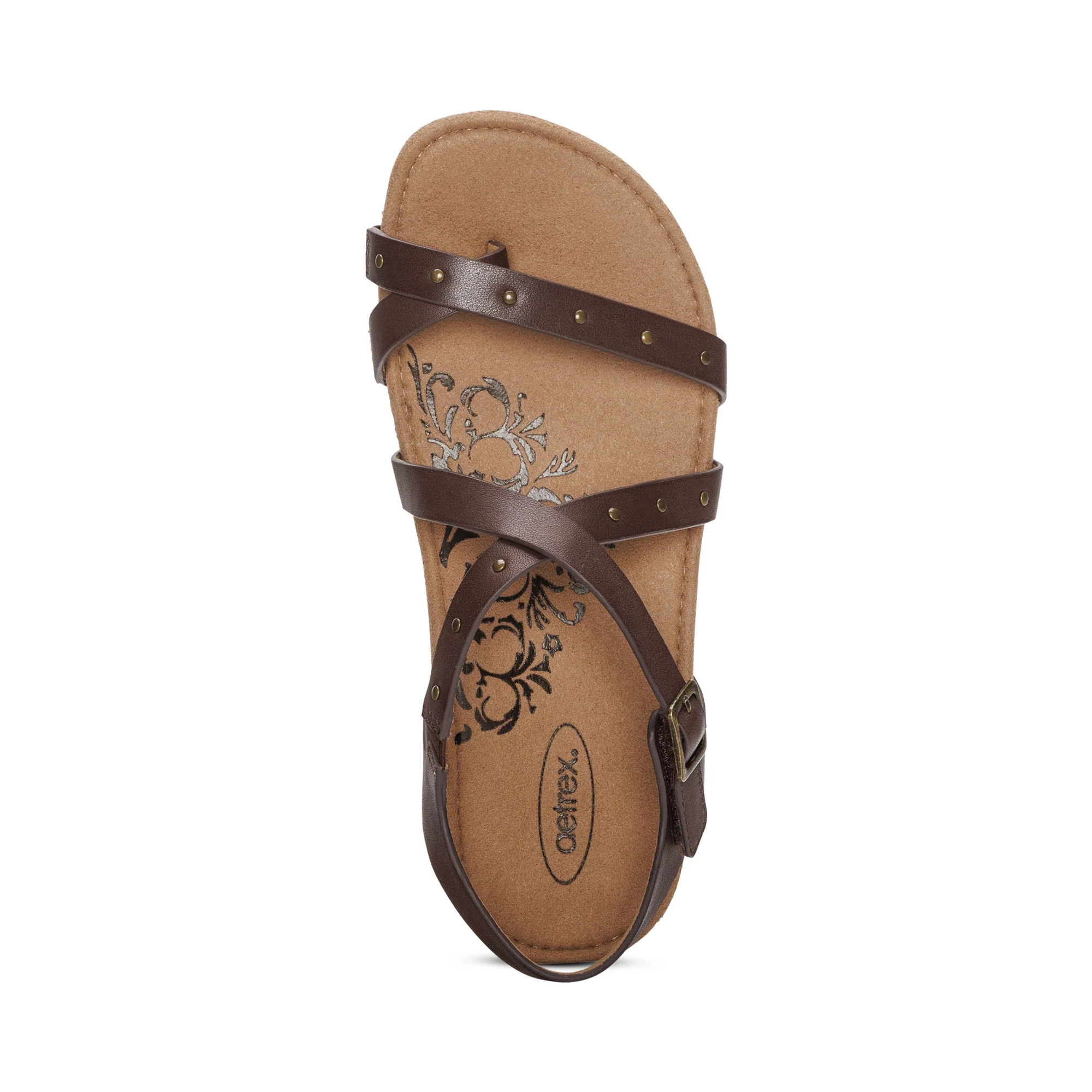 Lauren Quarter Strap Sandal - Coffee - Image 5