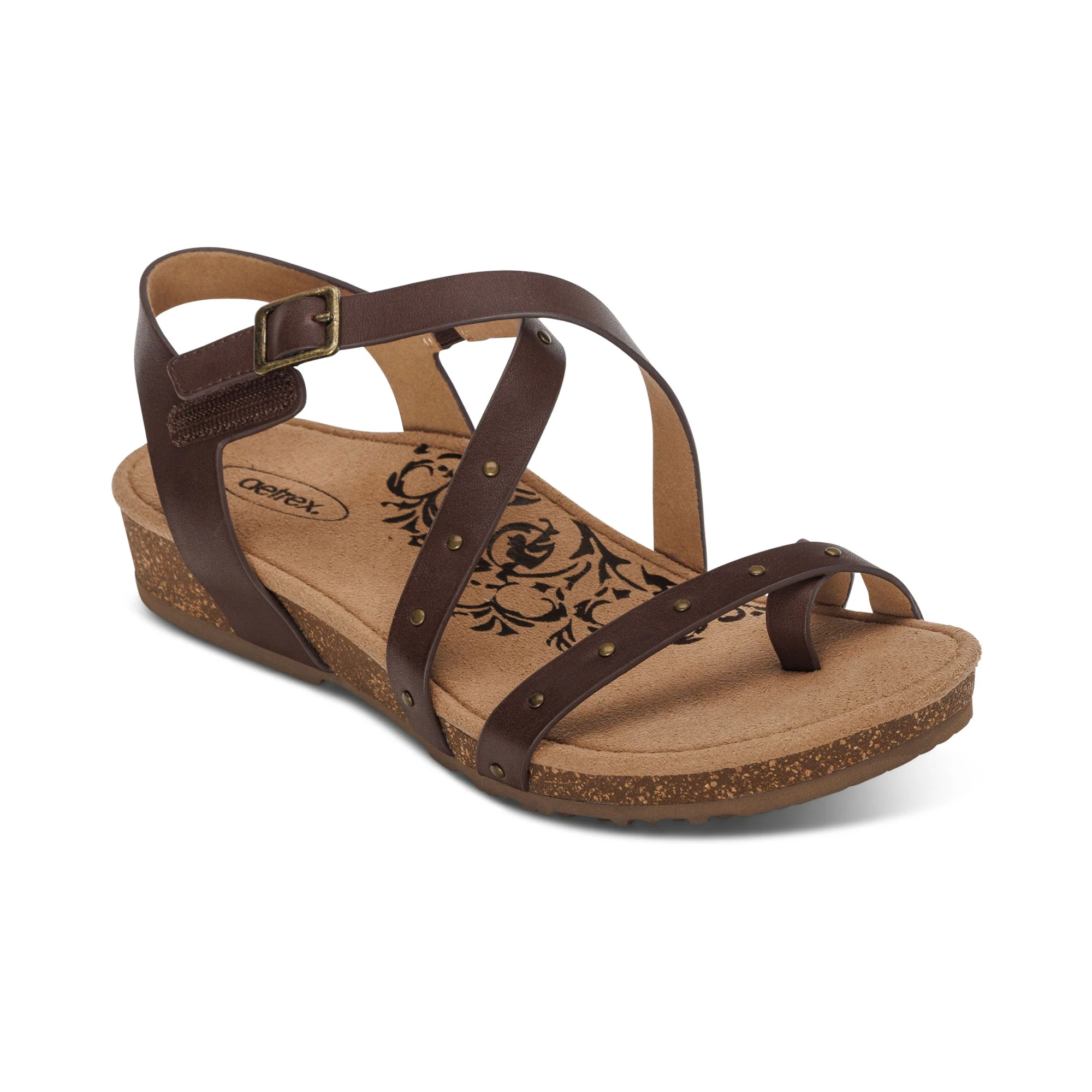 Lauren Quarter Strap Sandal - Coffee - Image 7