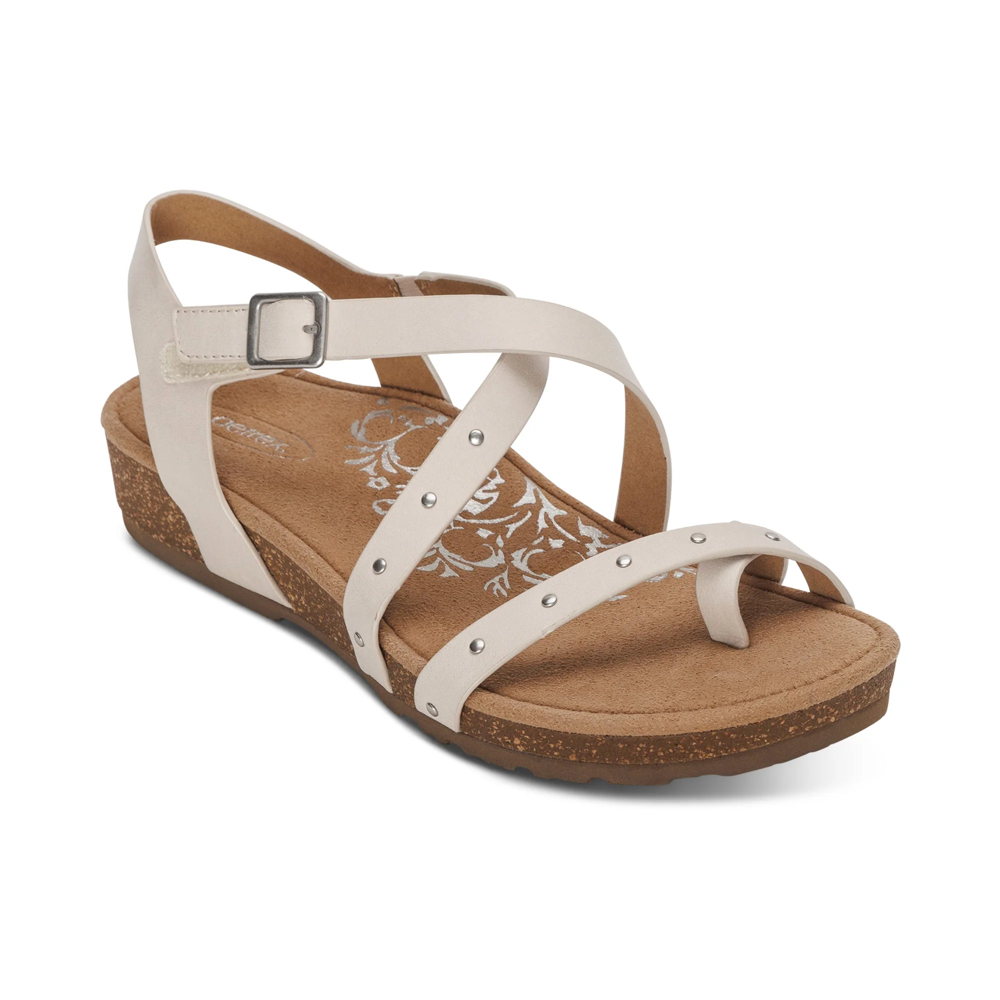 Lauren Quarter Strap Sandal - Ivory - Image 7