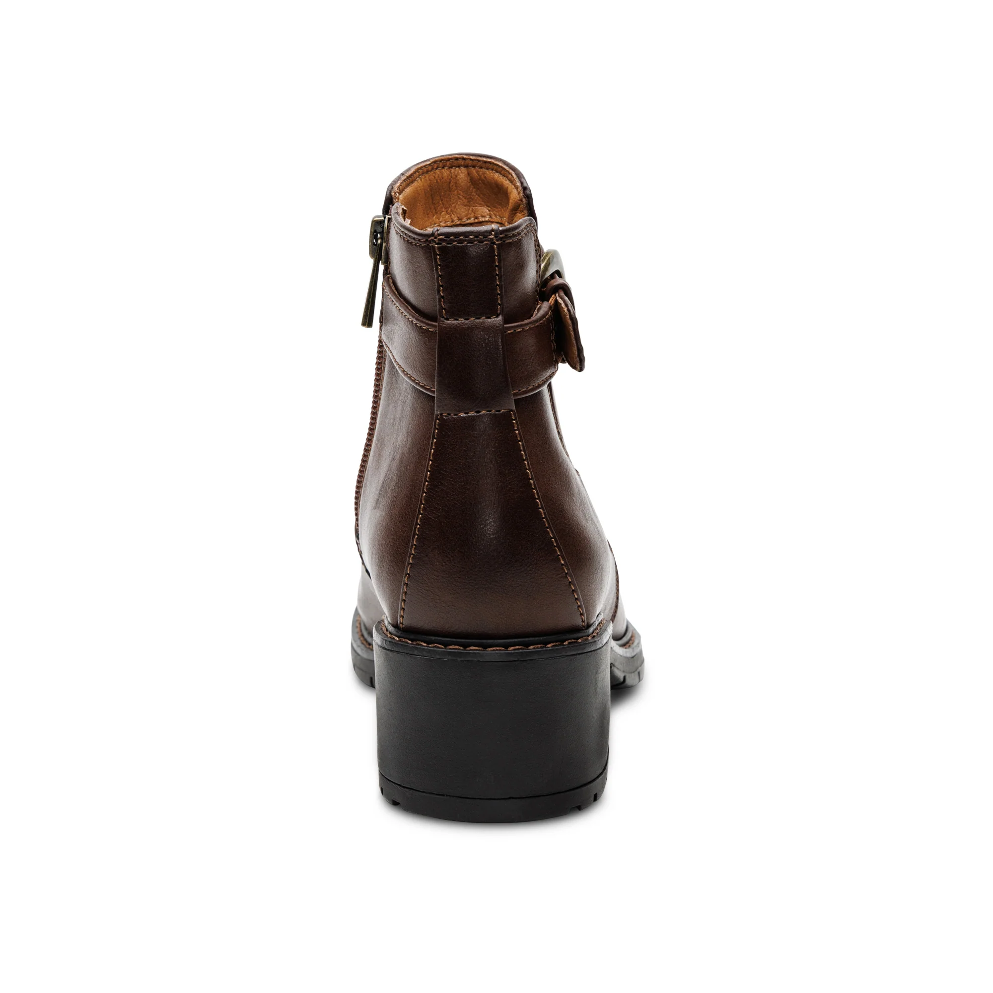 Layla Side Zip Boot - Dark Brown - Image 3