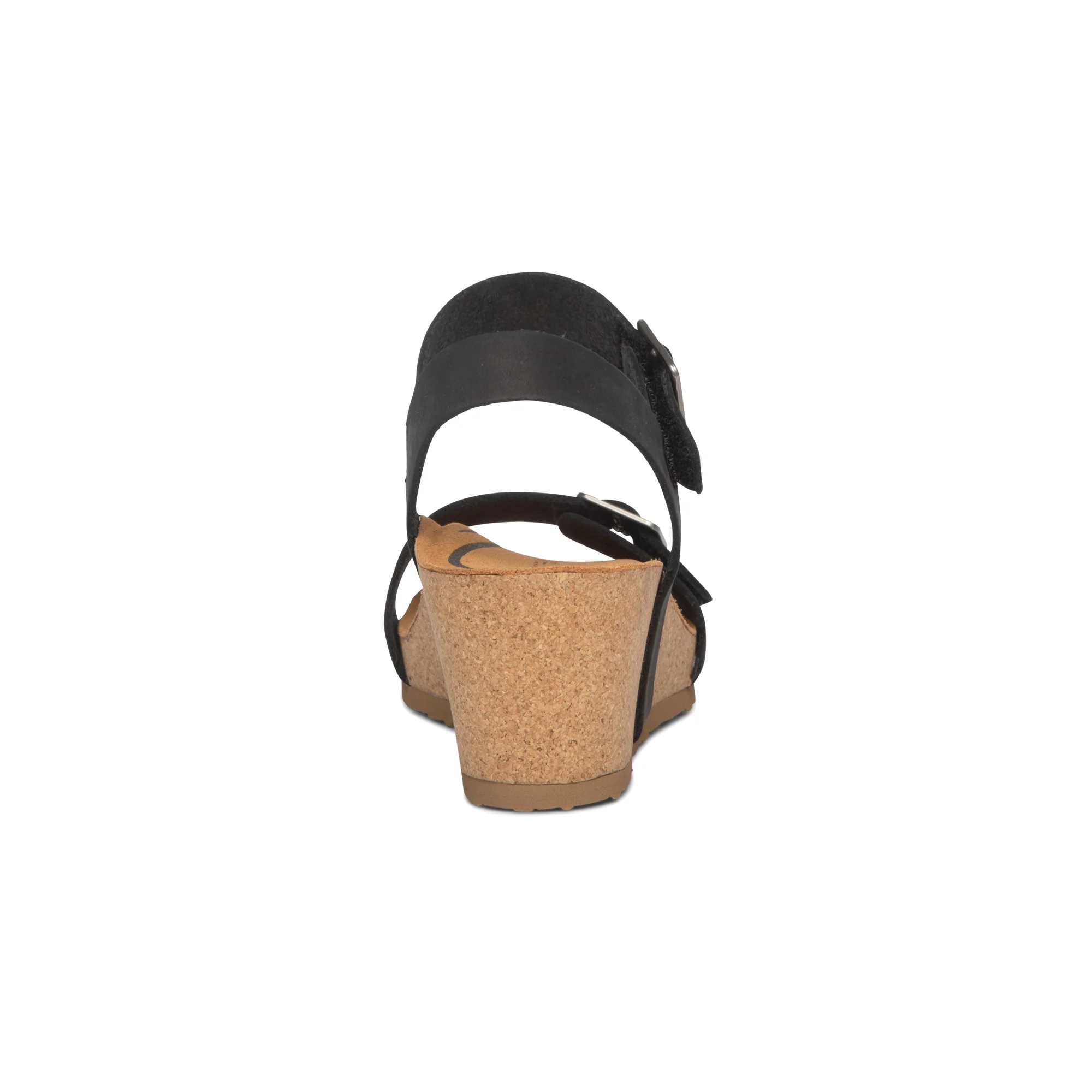 Lexa Quarter Strap Wedge - Black - Image 3