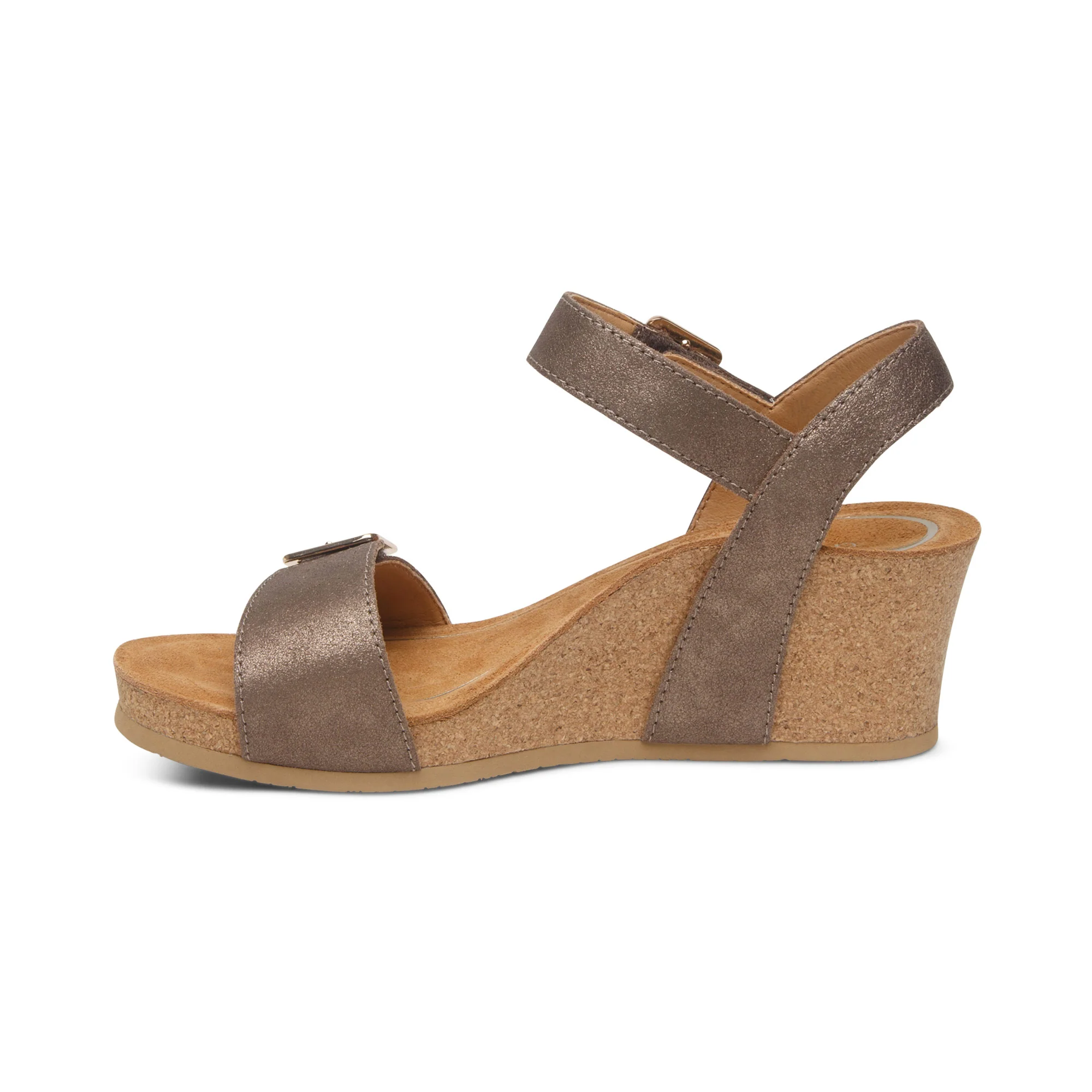 Lexa Quarter Strap Wedge - Bronze - Image 3
