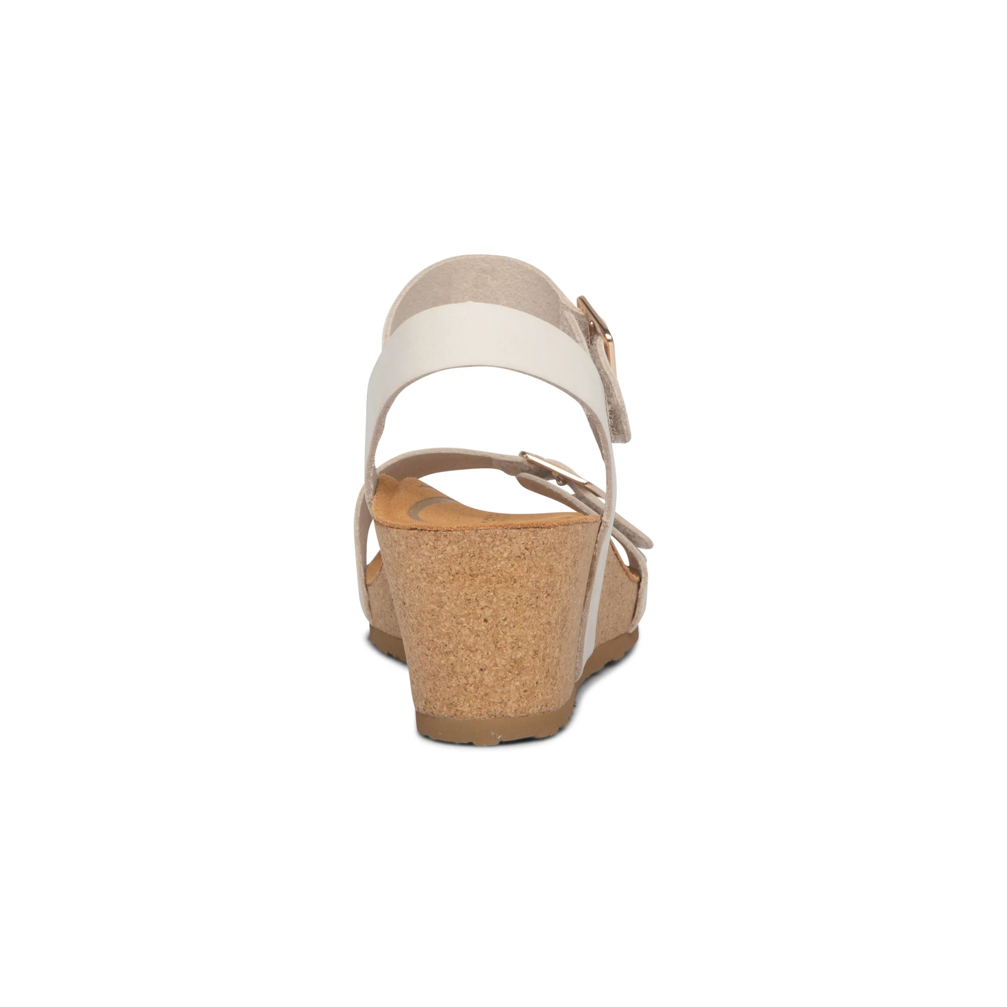 Lexa Quarter Strap Wedge - Ivory - Image 3