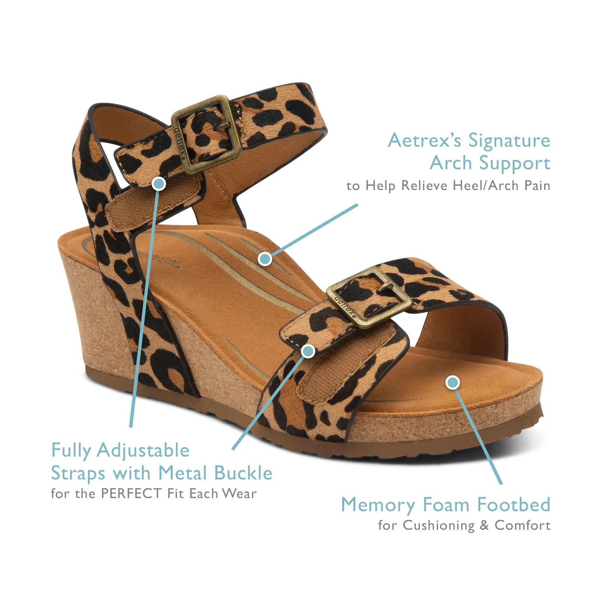 Lexa Quarter Strap Wedge - Ivory - Image 7