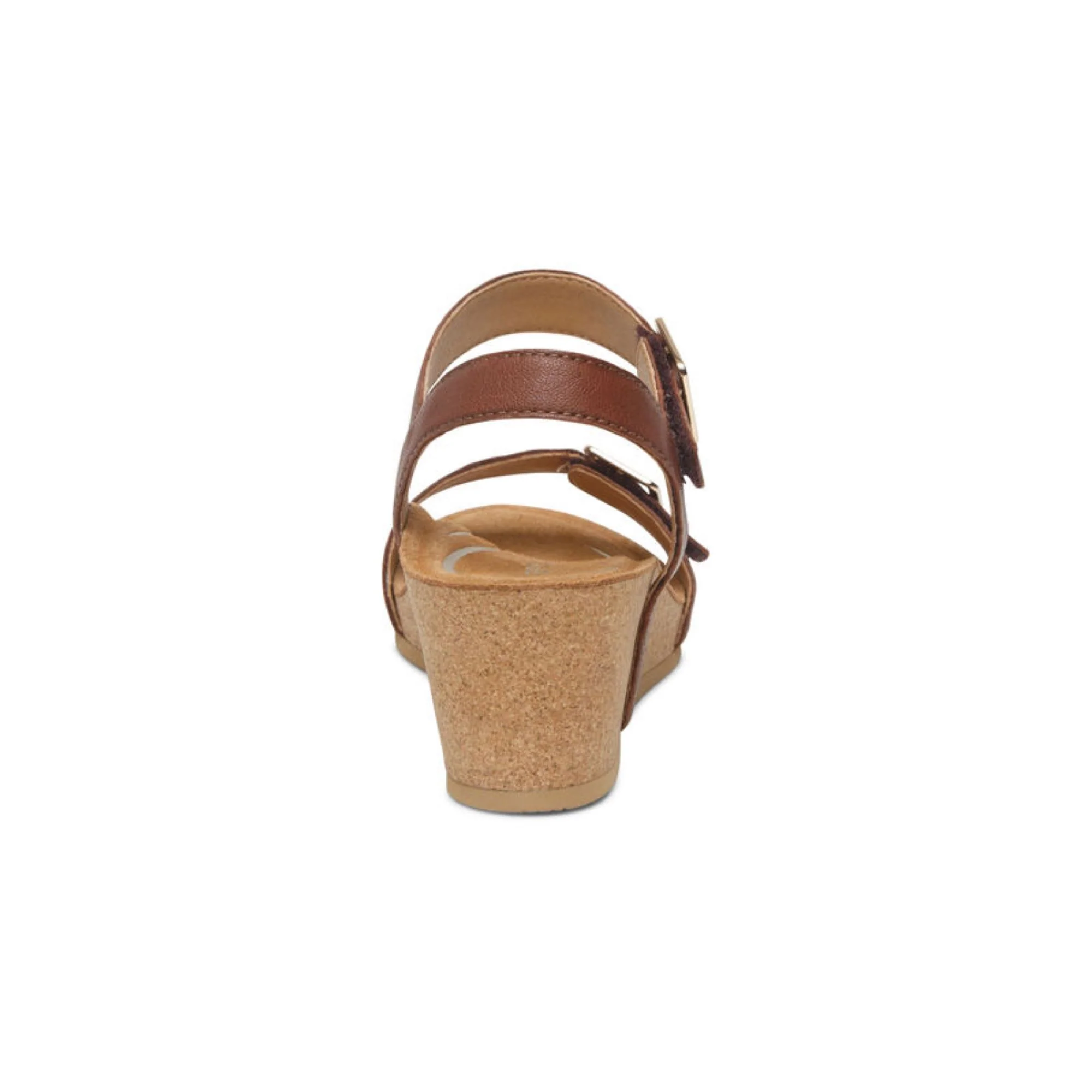 Lexa Quarter Strap Wedge - Walnut - Image 3
