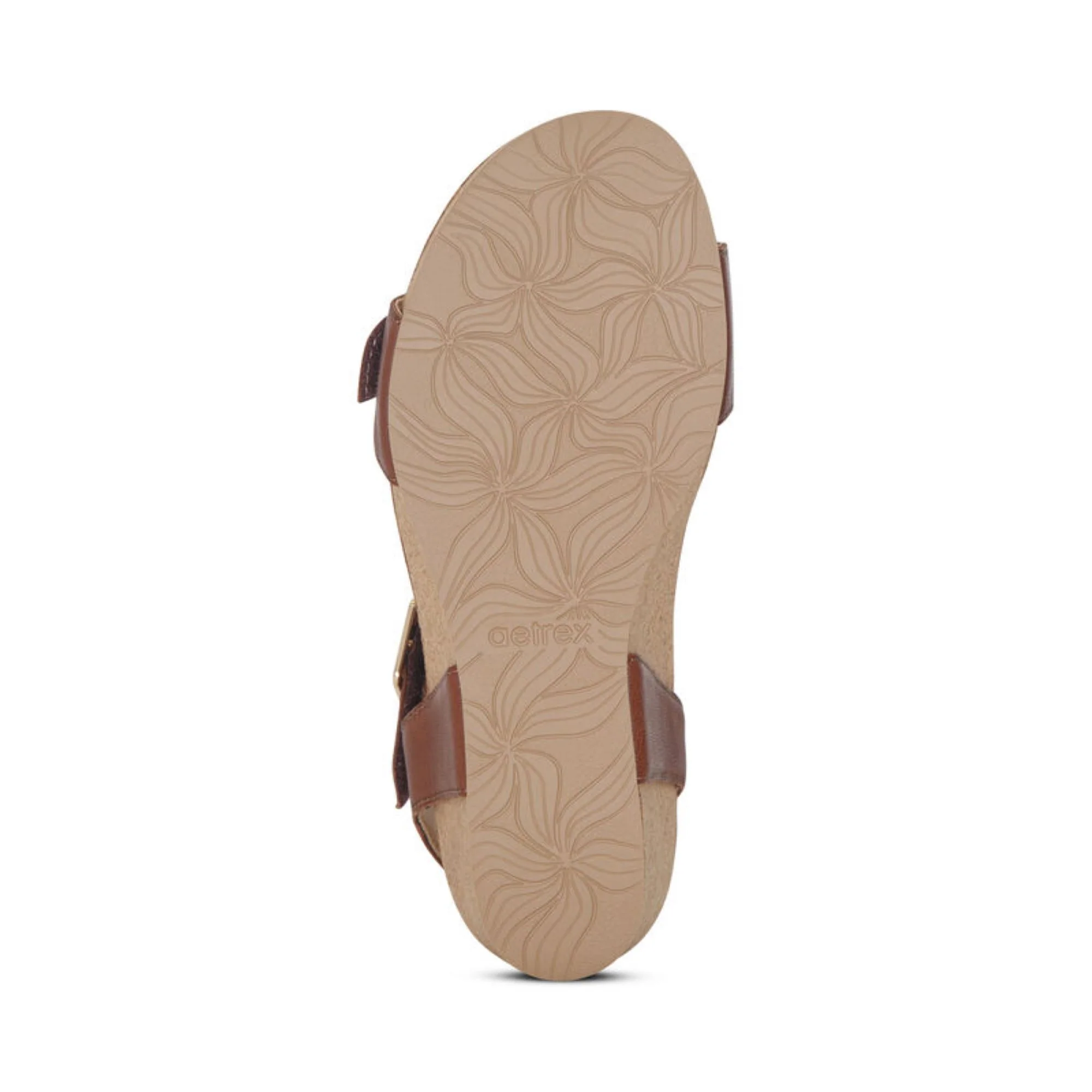 Lexa Quarter Strap Wedge - Walnut - Image 6