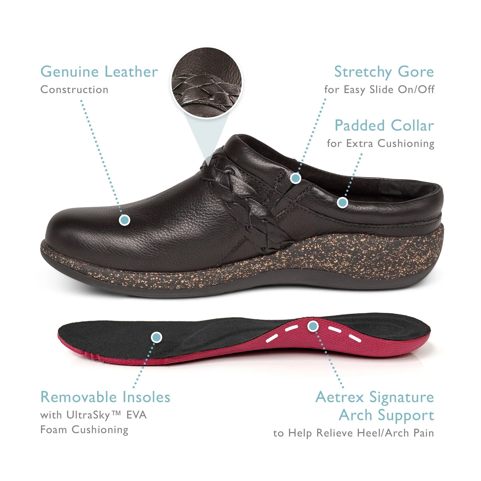 Libby Comfort Clog - Brown - Image 7