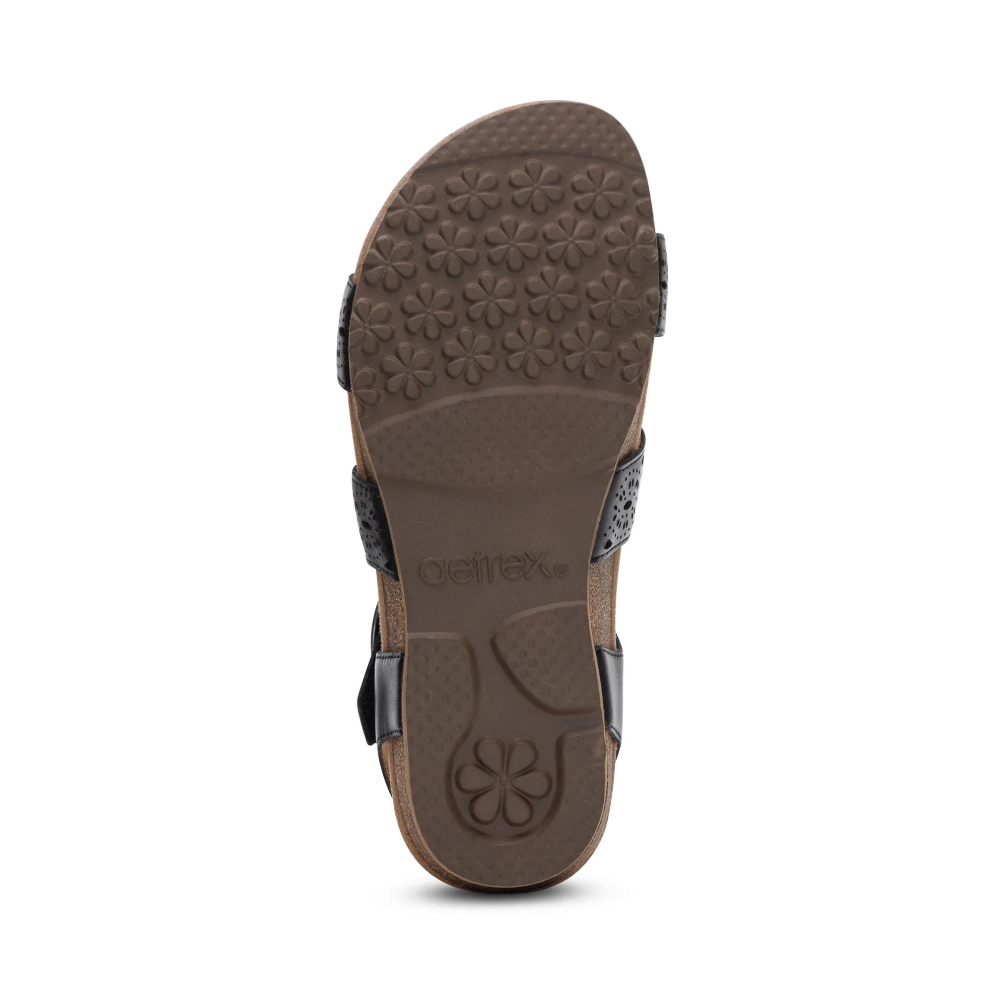 Lilly Adjustable Quarter Strap Sandal - Black Cutout - Image 6