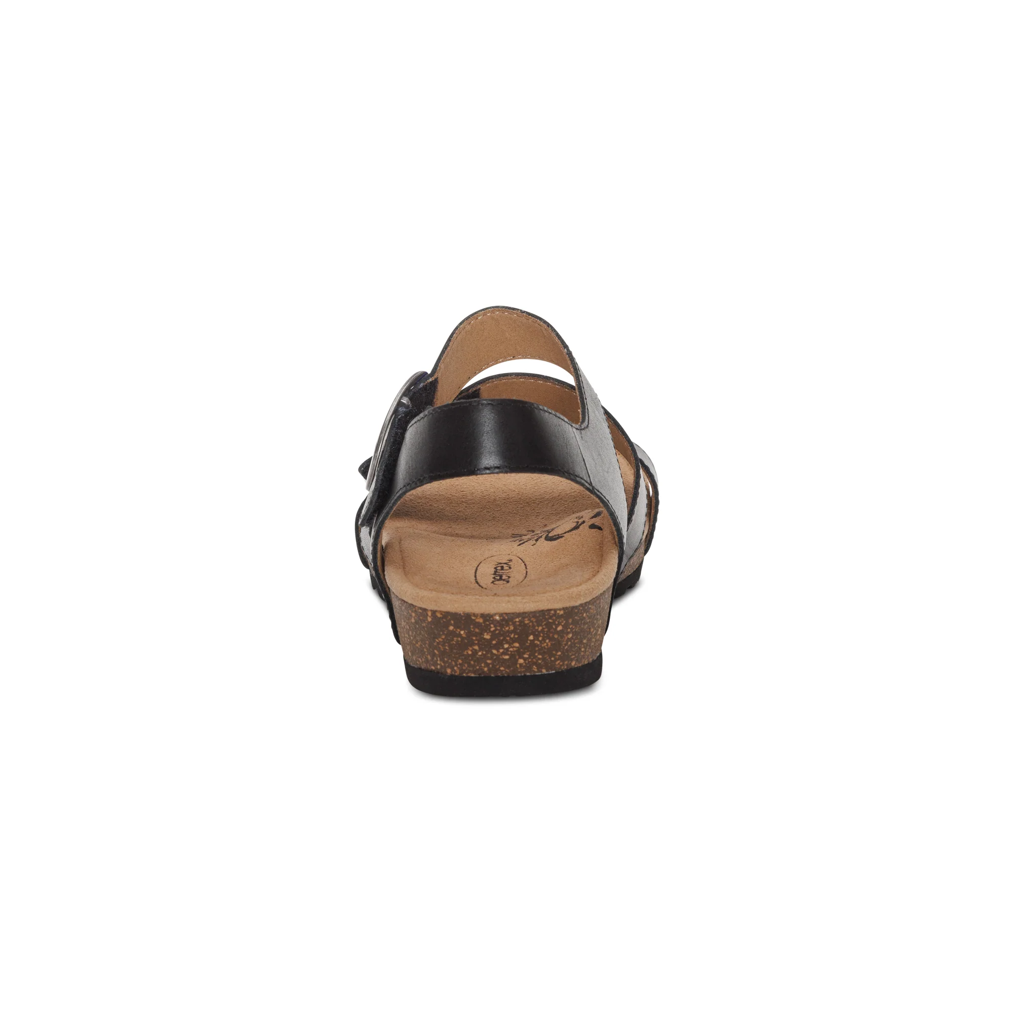 Lilly Adjustable Quarter Strap Sandal - Black - Image 3