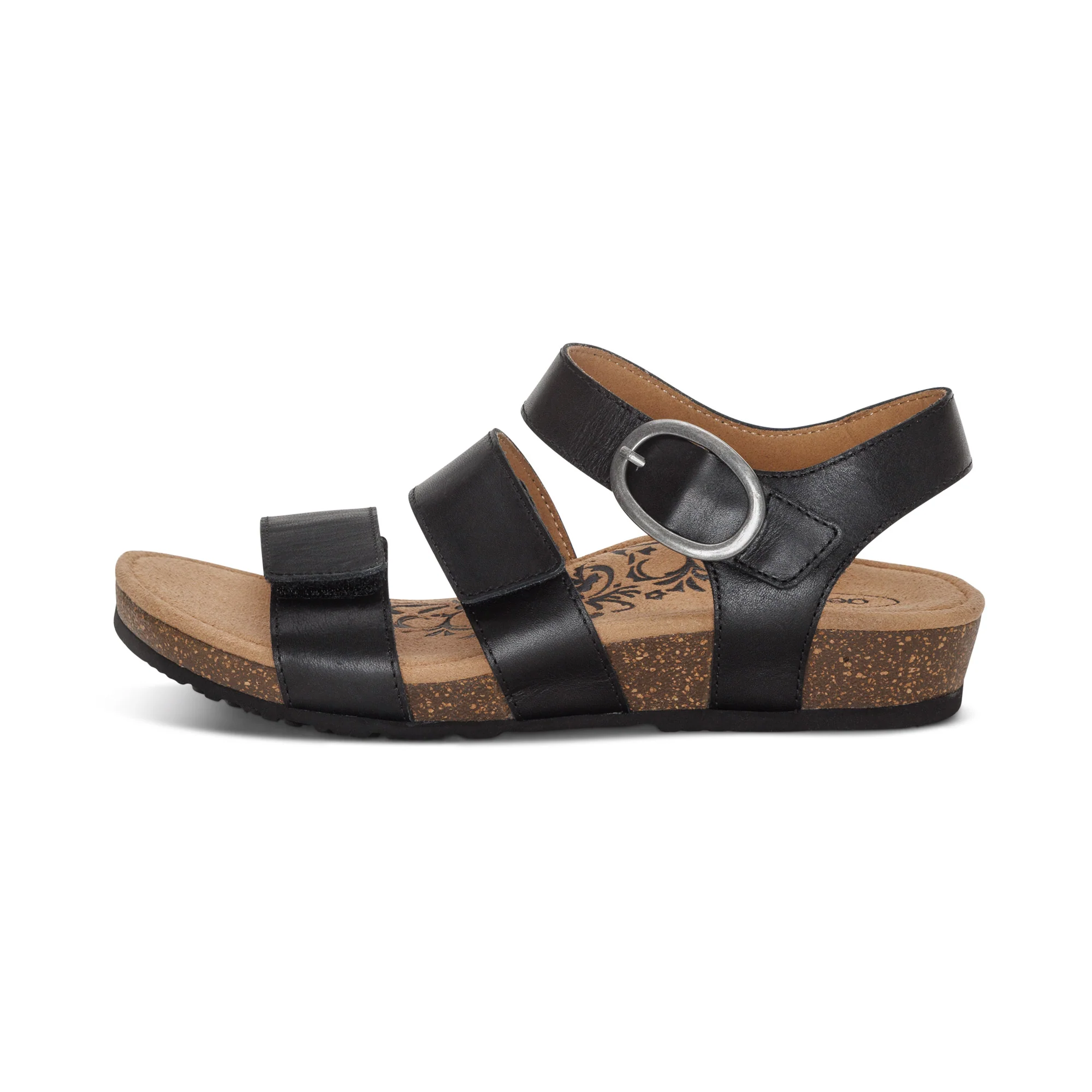Lilly Adjustable Quarter Strap Sandal - Black - Image 4