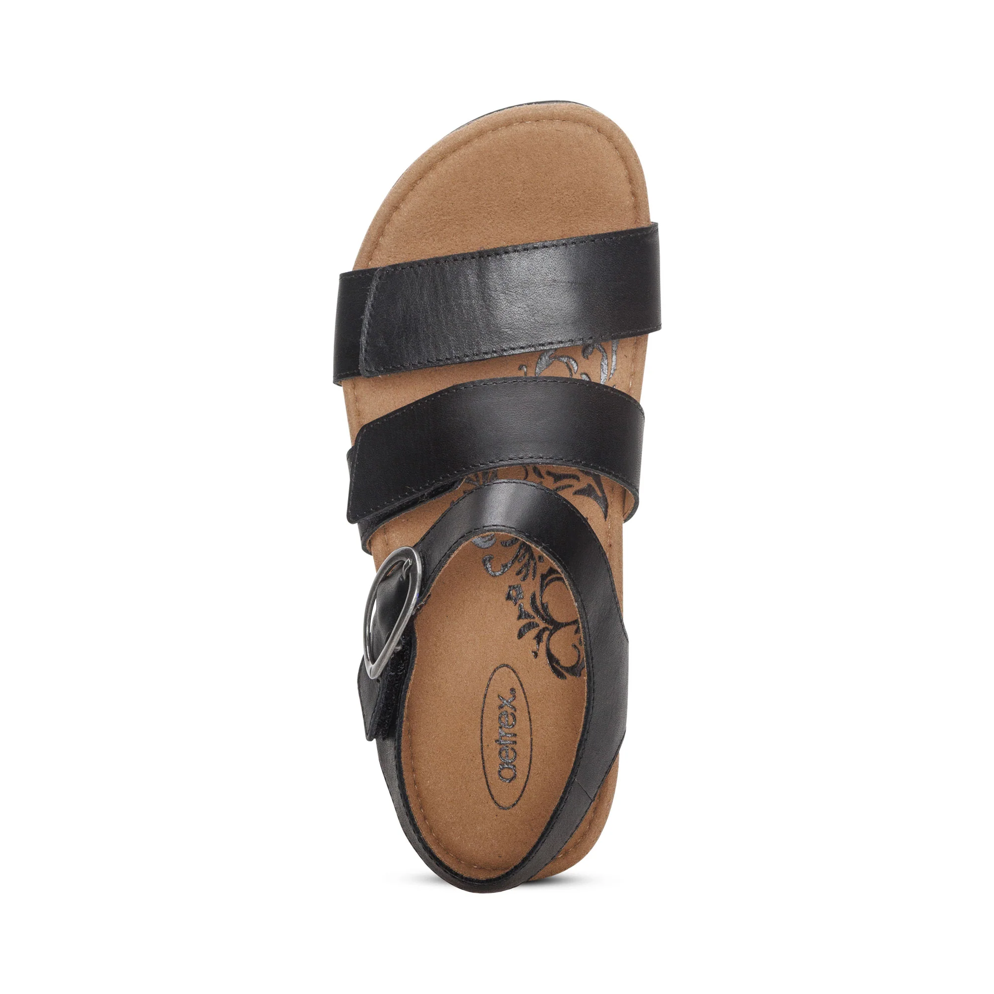 Lilly Adjustable Quarter Strap Sandal - Black - Image 5