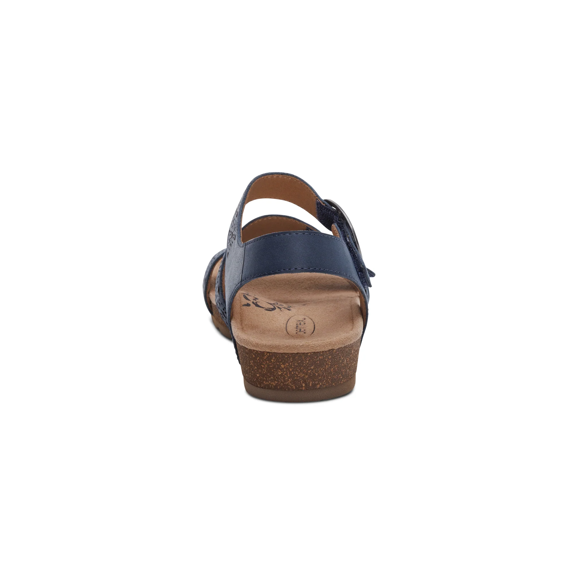 Lilly Adjustable Quarter Strap Sandal - Navy Cutout - Image 3