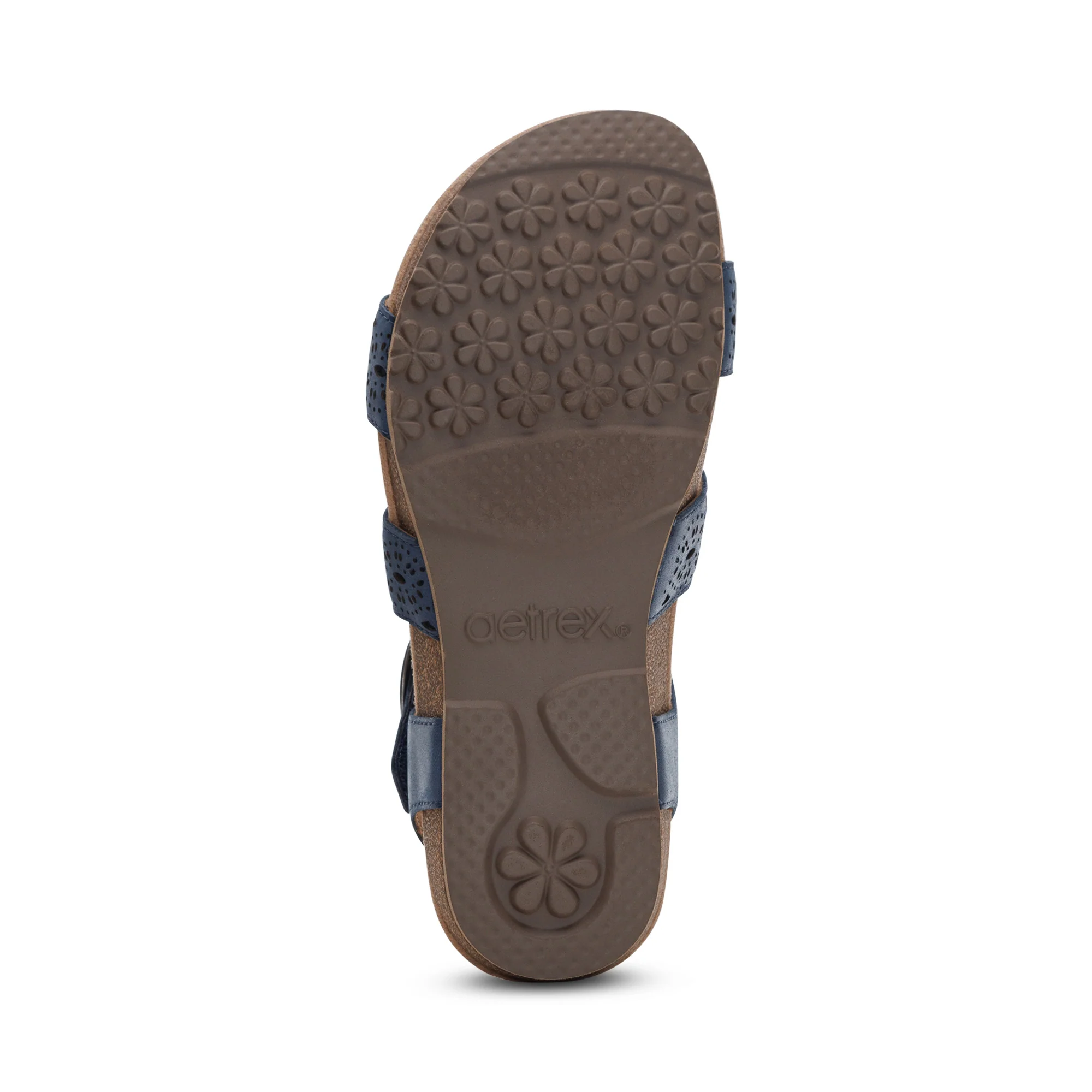 Lilly Adjustable Quarter Strap Sandal - Navy Cutout - Image 6