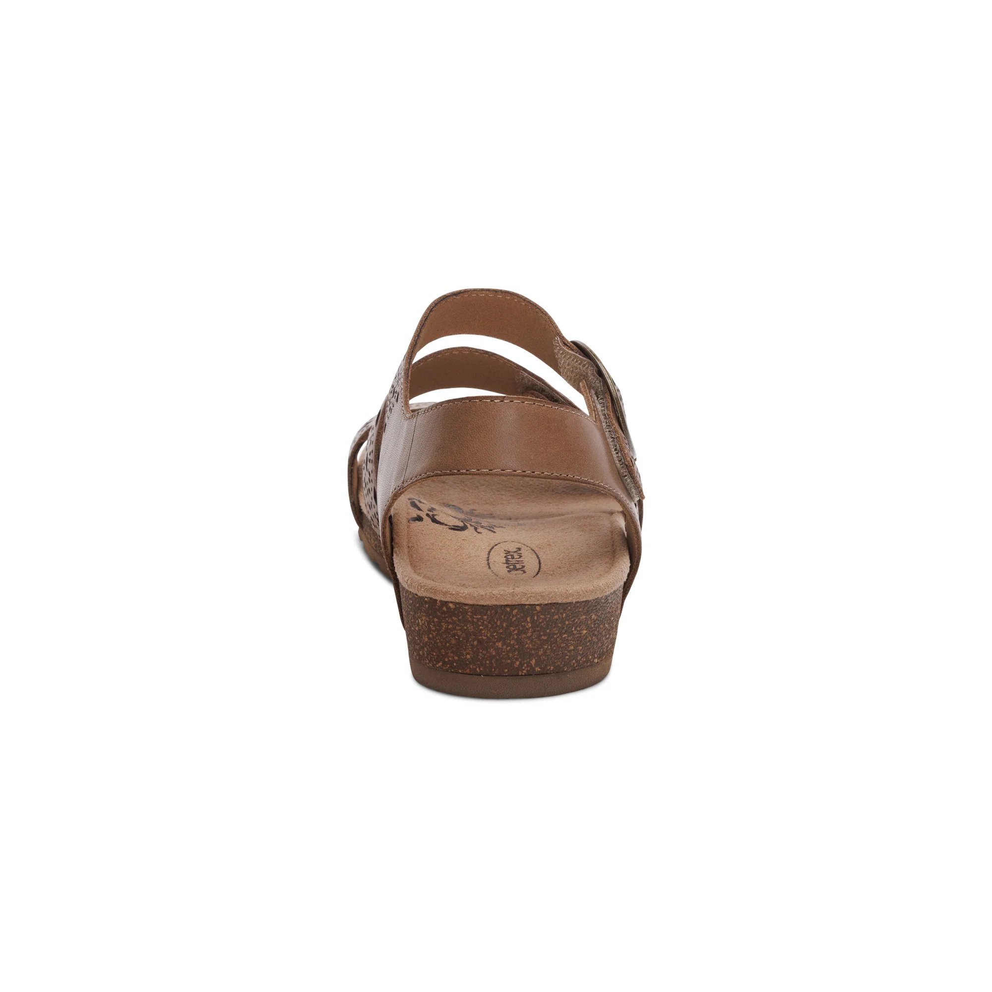 Lilly Adjustable Quarter Strap Sandal - Taupe Cutout - Image 3